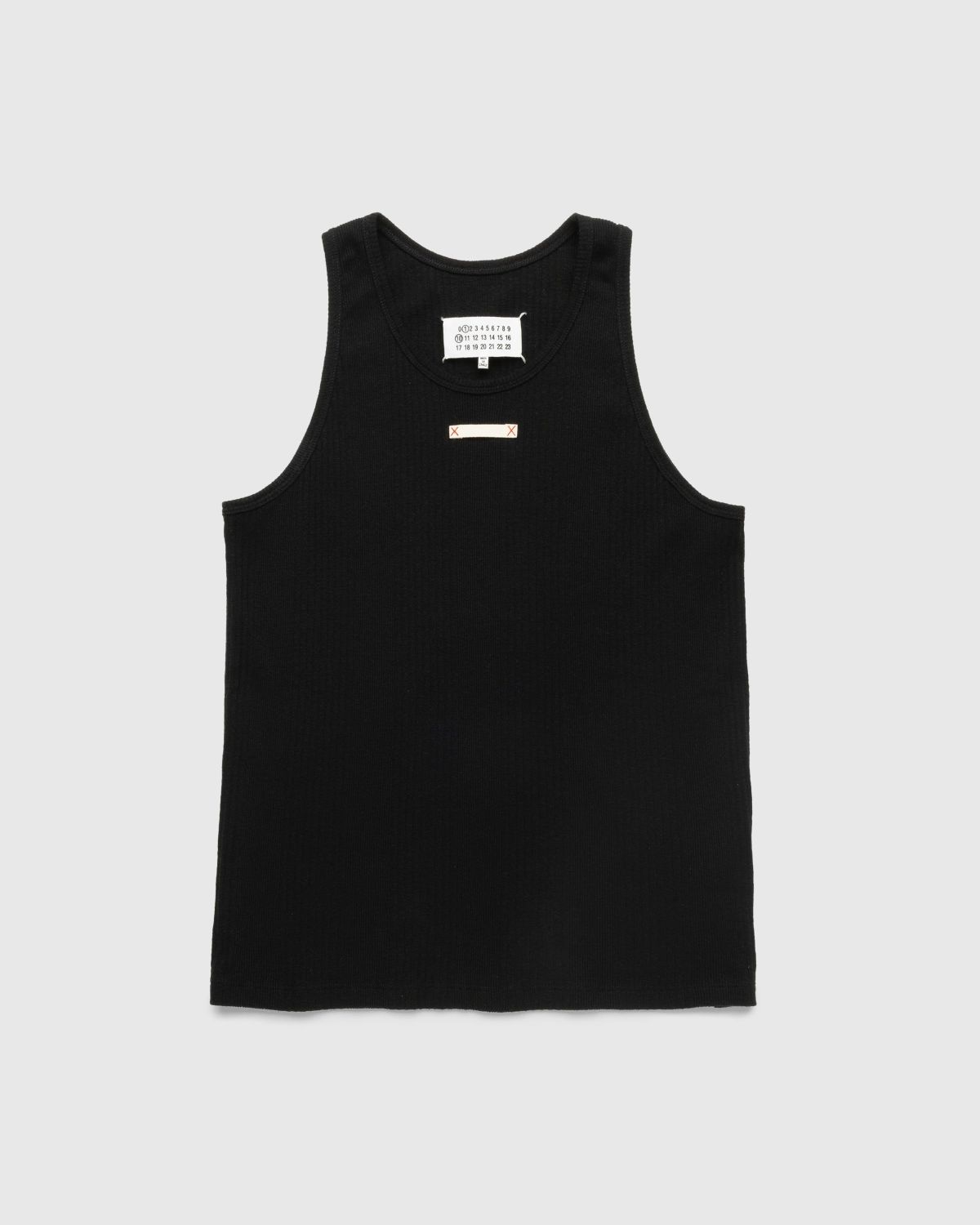 Maison Margiela – Rib Tank Top Black - Men Tops - Black - Image 1