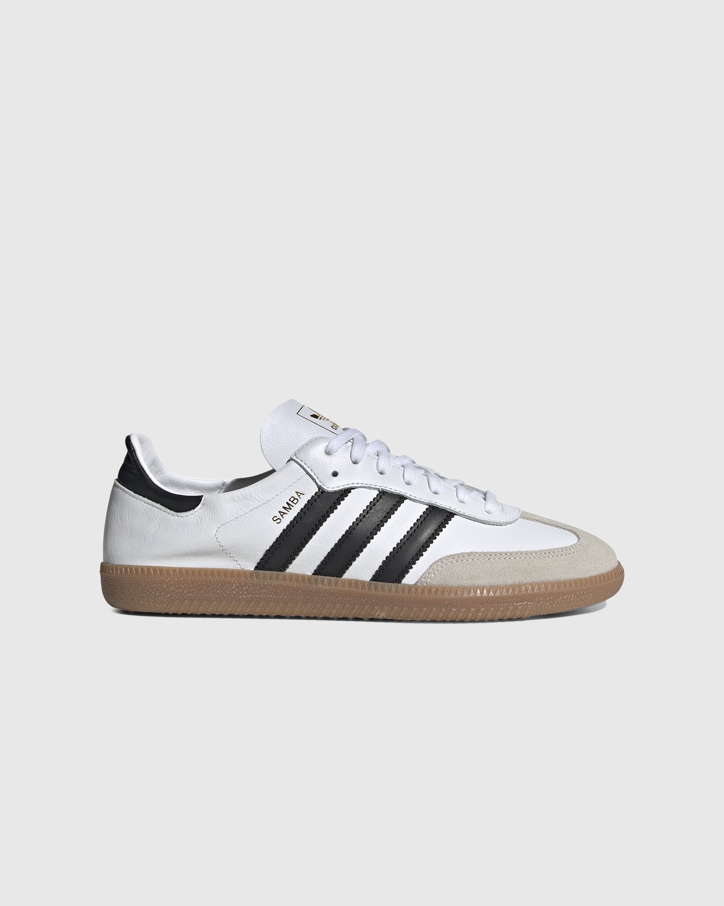 Adidas women's samba embossed 2025 leather lace up sneaker