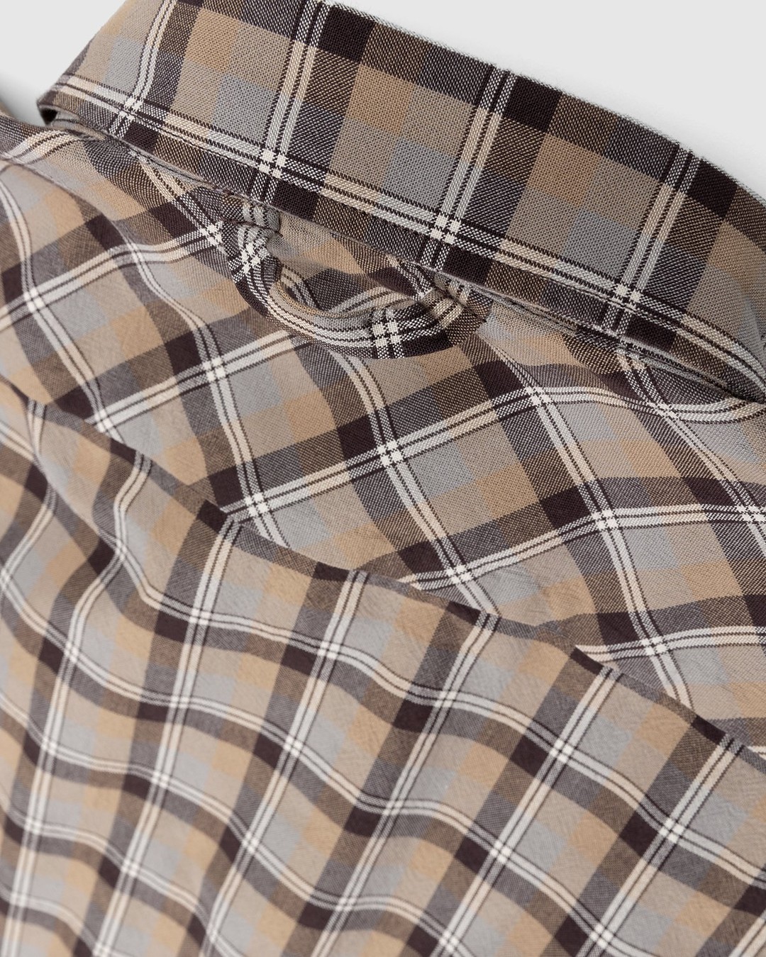 Acne Studios – Checked Shirt Brown - Longsleeve Shirts - Brown - Image 6