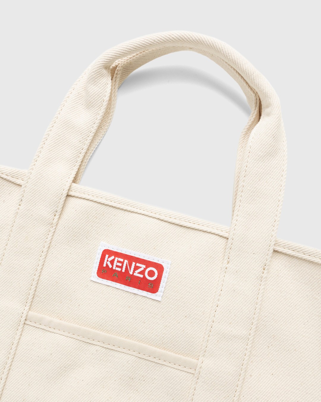 Kenzo – Poppy Tote Bag Ecru - Bags - Beige - Image 4