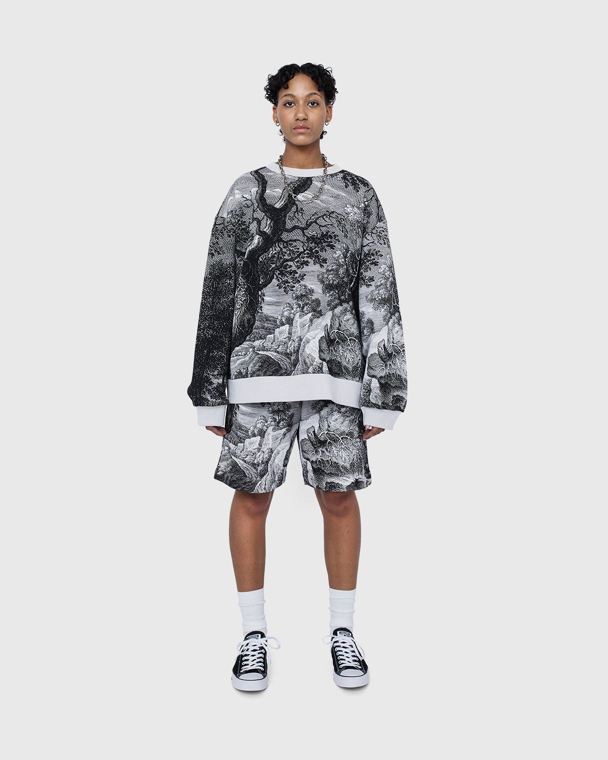 Dries van Noten – Hax Graphic Crewneck Cement - Sweats - Grey - Image 6