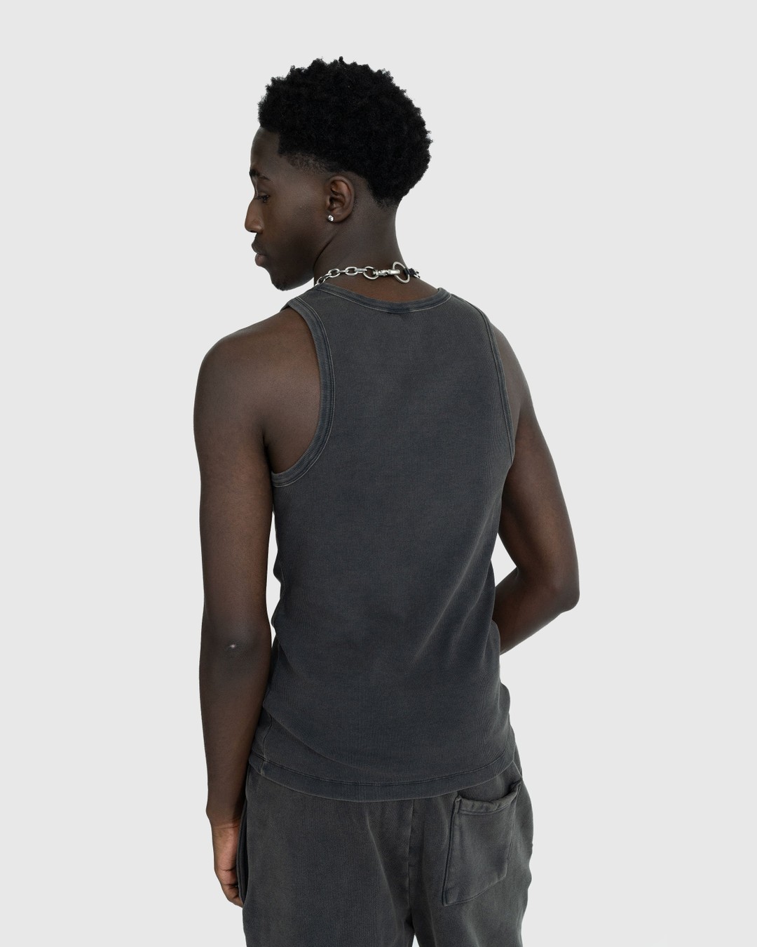 Entire Studios – Rib Tank Washed Black