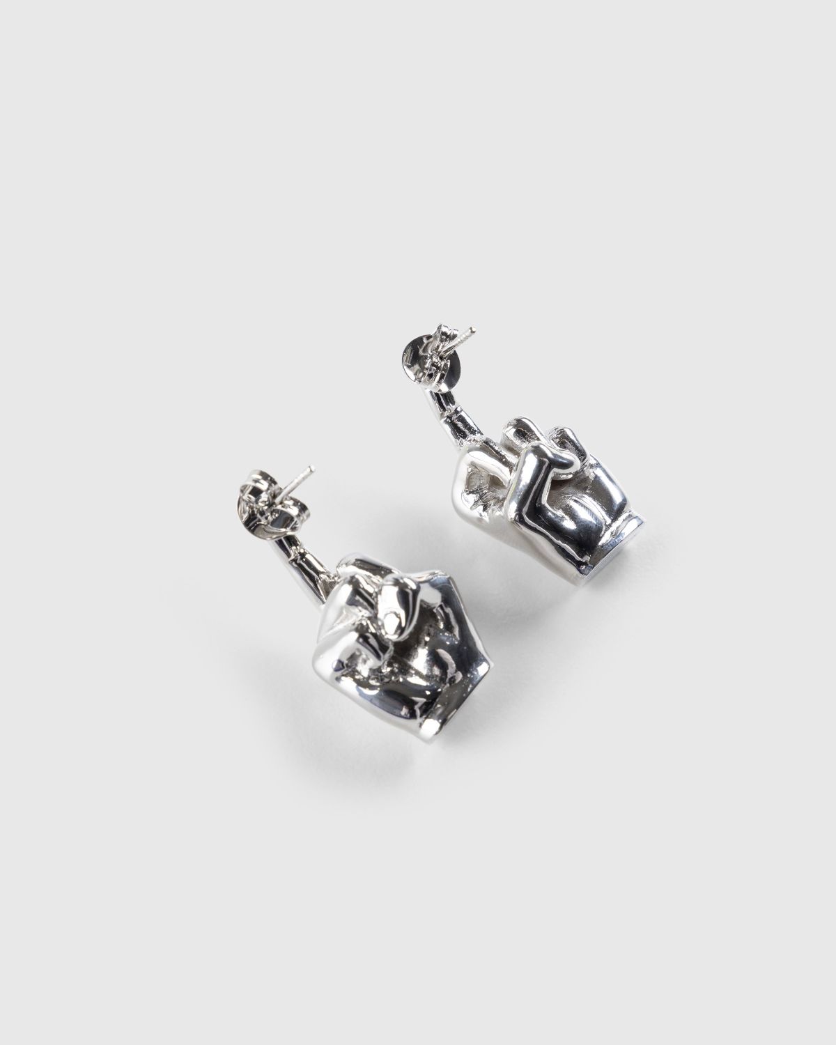 Y/Project – Mini Fuck U Earrings Silver - Jewelry - Silver - Image 2