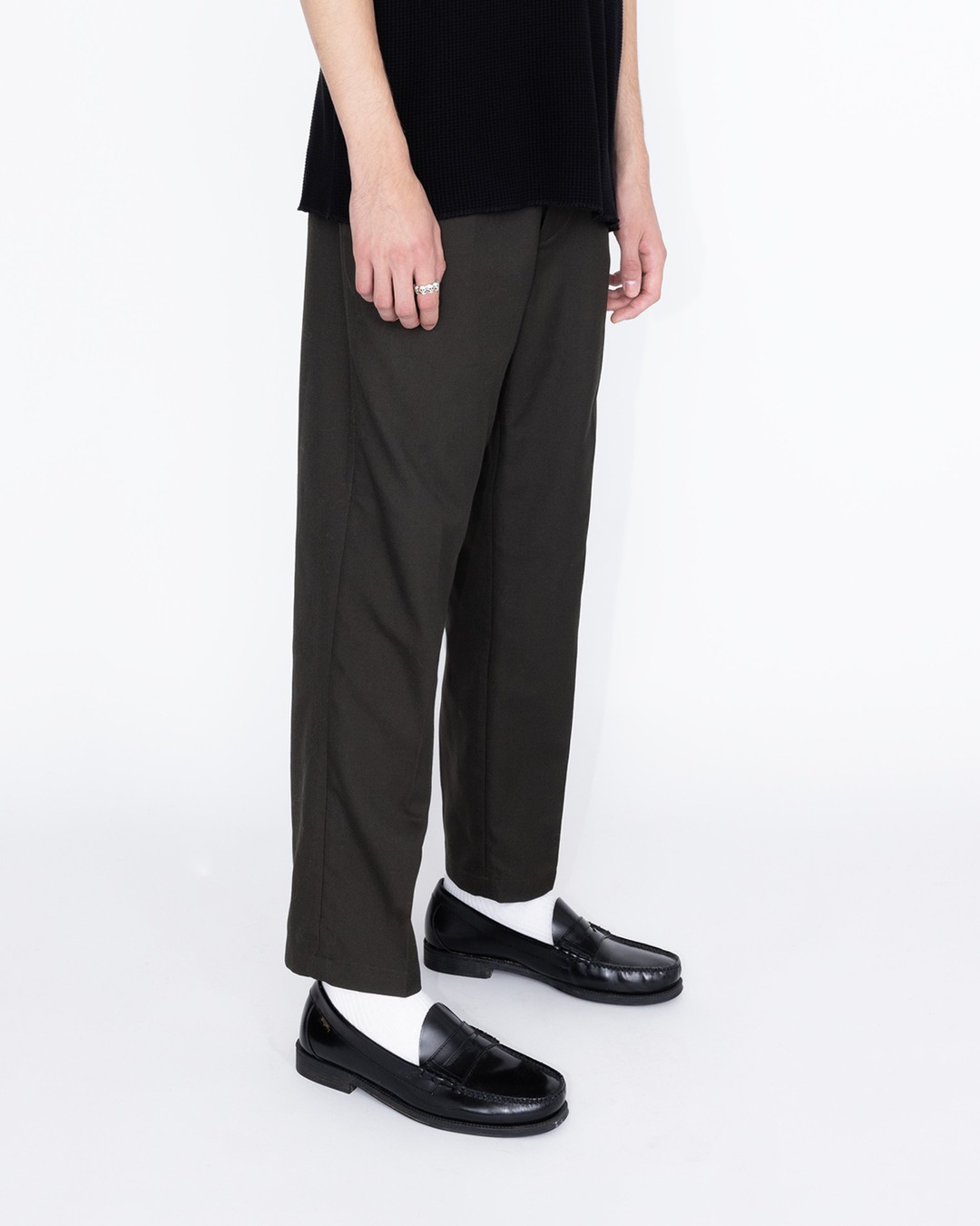Highsnobiety HS05 – Wool Dress Pants Dark Gray - Pants - Grey - Image 3
