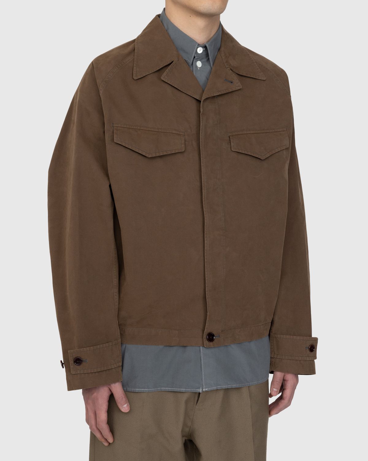 Lemaire – Field Overshirt Brown - Outerwear - Brown - Image 3