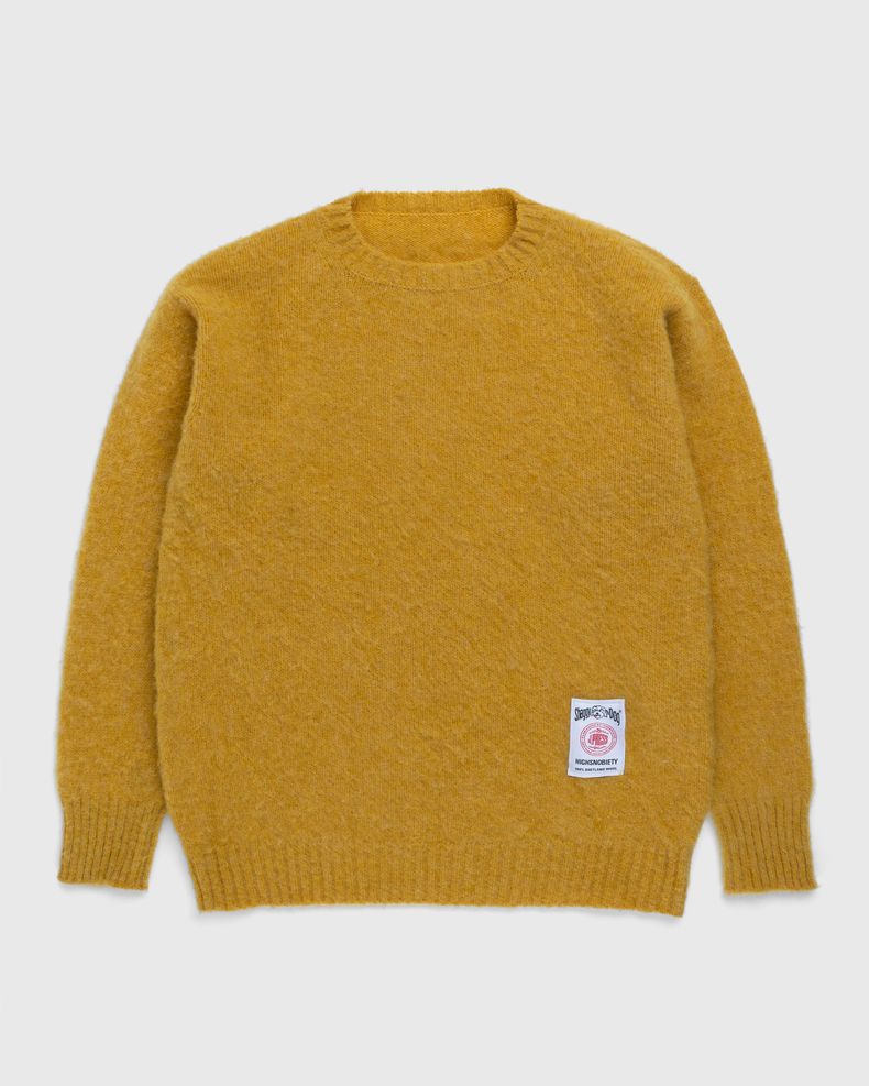 Shaggy Dog Solid Sweater Yellow