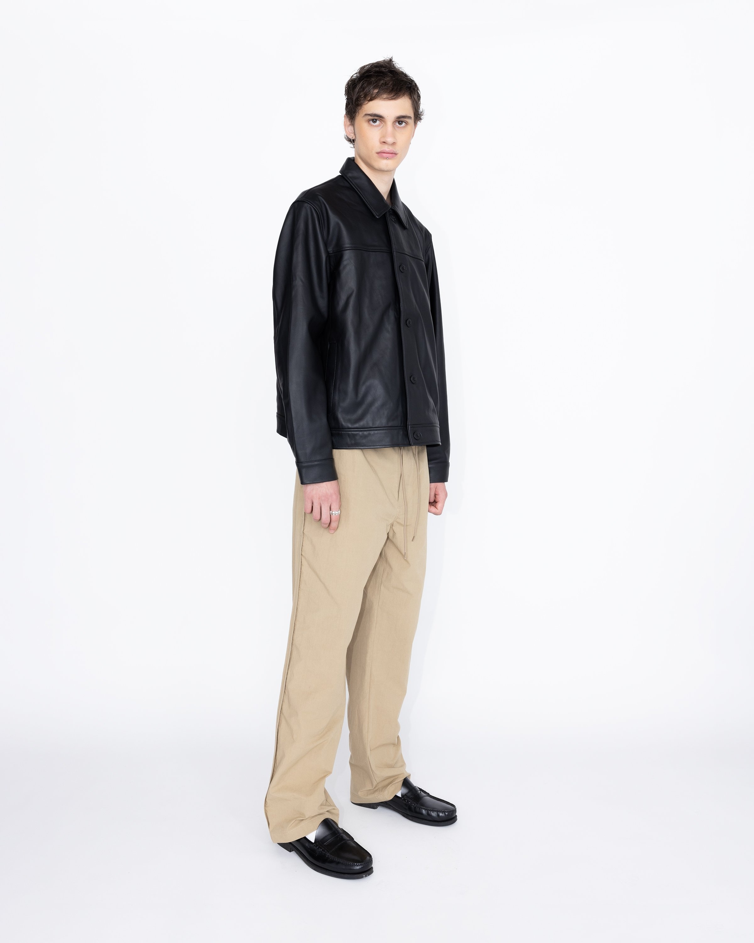 Highsnobiety HS05 – Leather Jacket Black - Outerwear - Black - Image 4