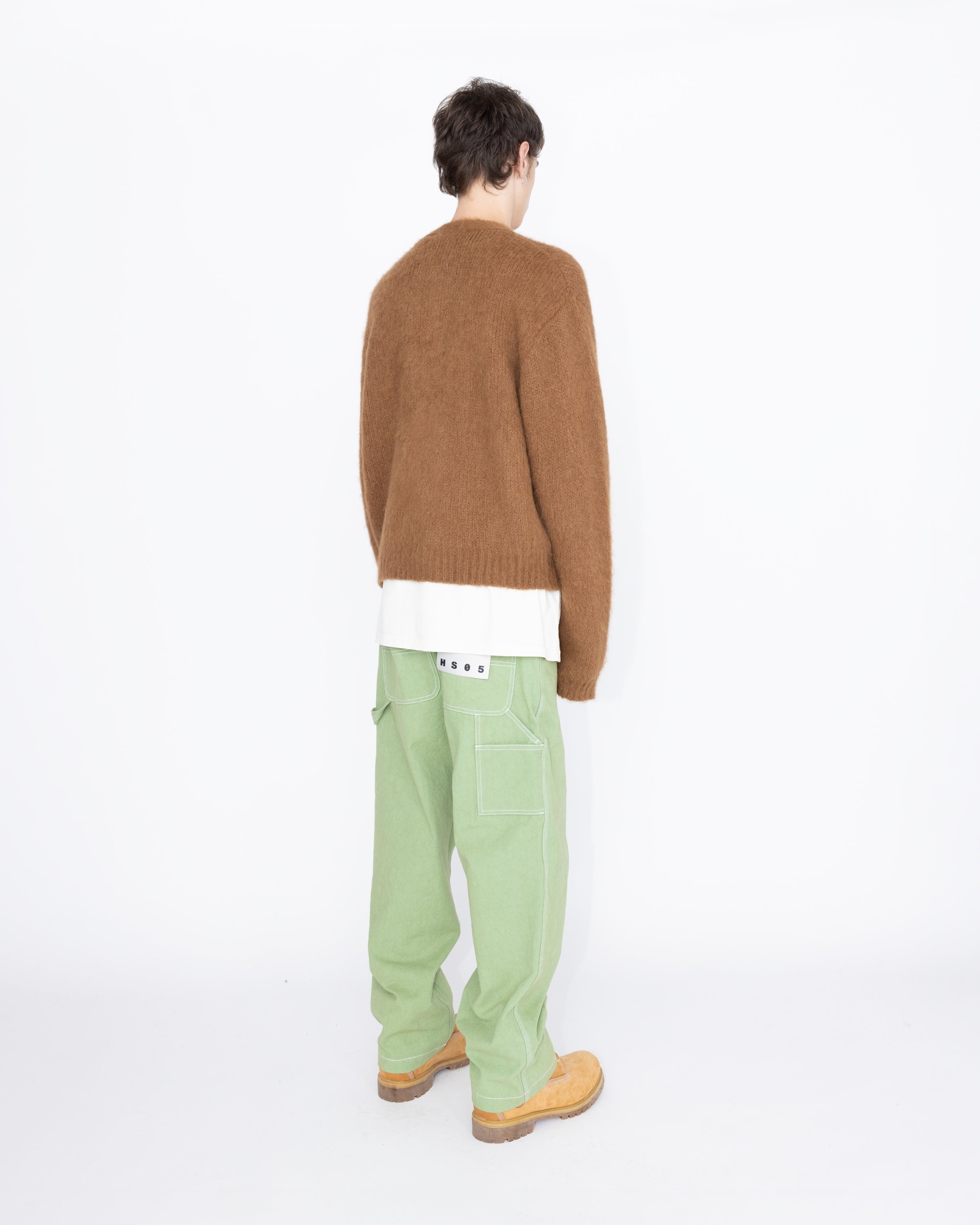 Highsnobiety HS05 – Brushed Alpaca Cardigan Brown - Knitwear - Brown - Image 5