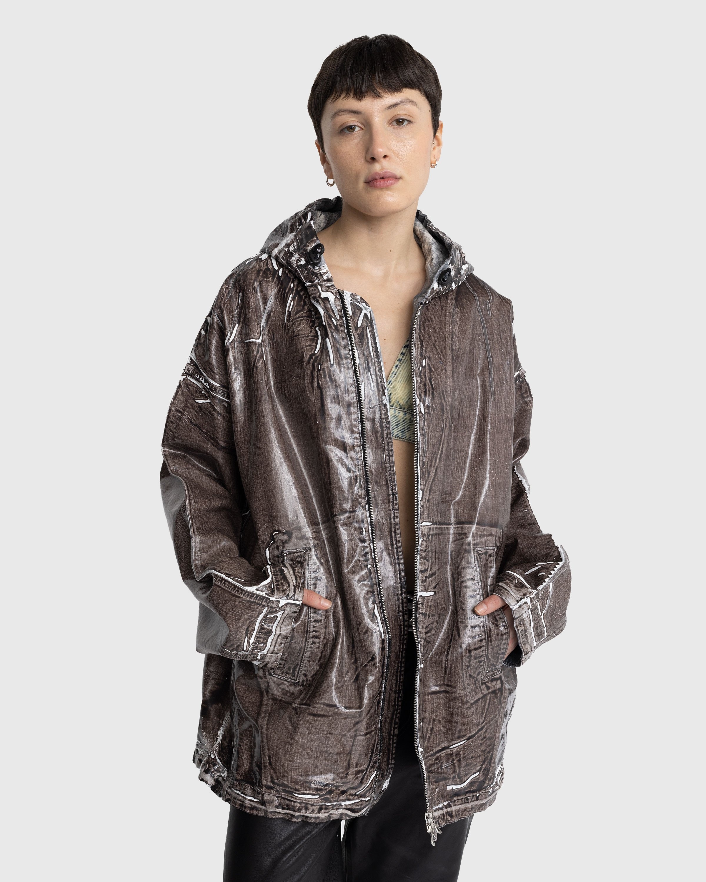 Diesel D Spark Fsc Hooded Jacket Brown Highsnobiety Shop