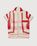 bode – Crochet Big Top Shirt White Red - Shirts - Beige - Image 1