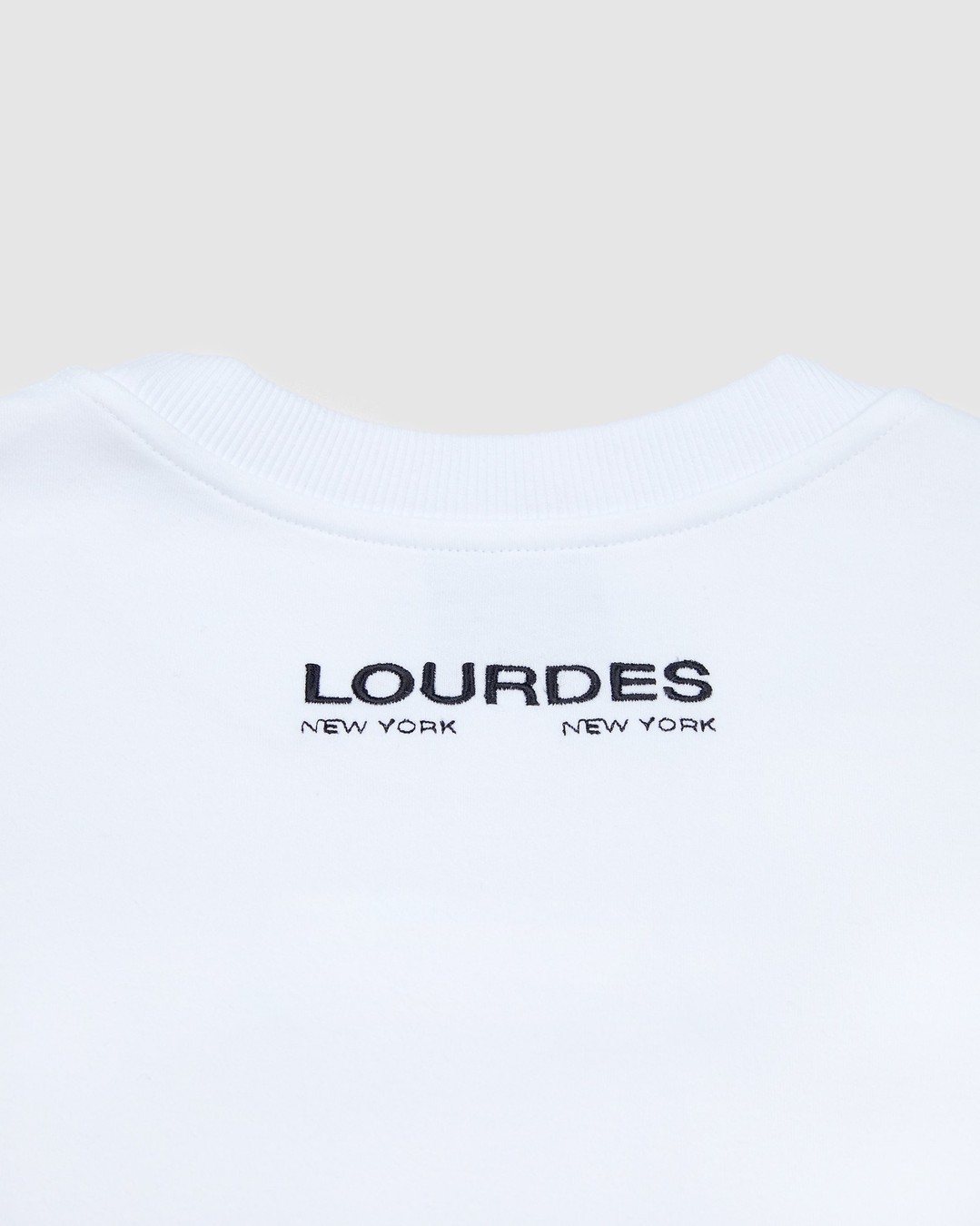 Lourdes New York – Logo Tee White - Tops - White - Image 4