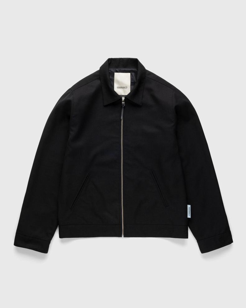 Wool Blend Garage Jacket Black