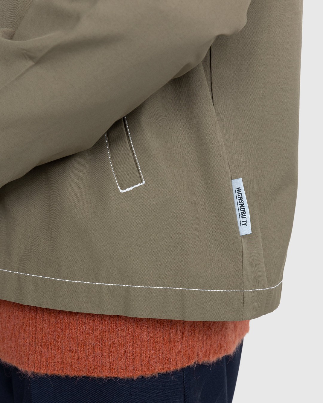 Highsnobiety – Brushed Nylon Jacket Olive - Outerwear - Green - Image 8