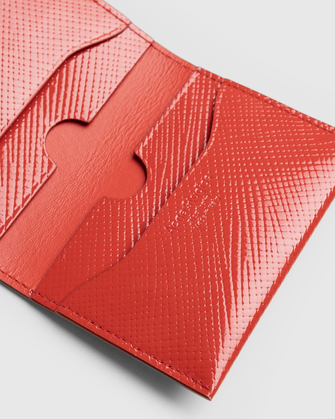 Acne Studios – Folded Card Holder Red - Wallets - Red - Image 5