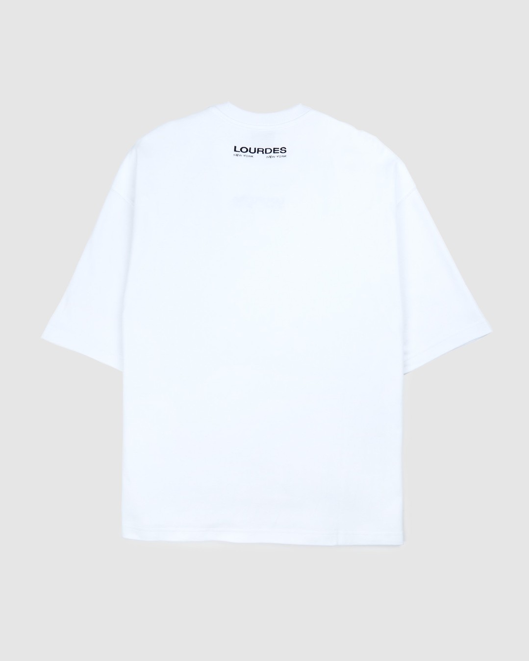 Lourdes New York – Logo Tee White - Tops - White - Image 2