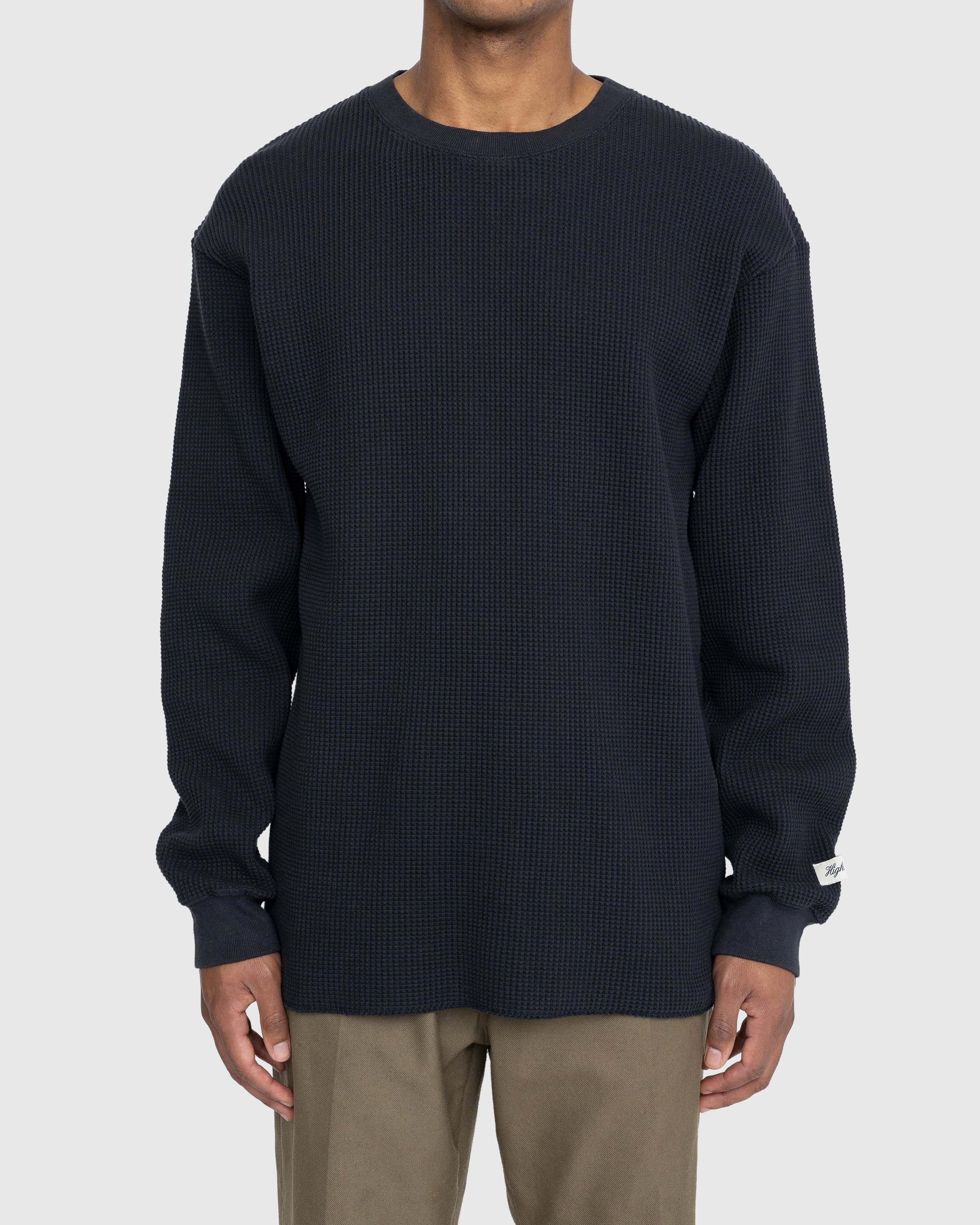 Highsnobiety – Thermal Crew Black - Sweats - Black - Image 2