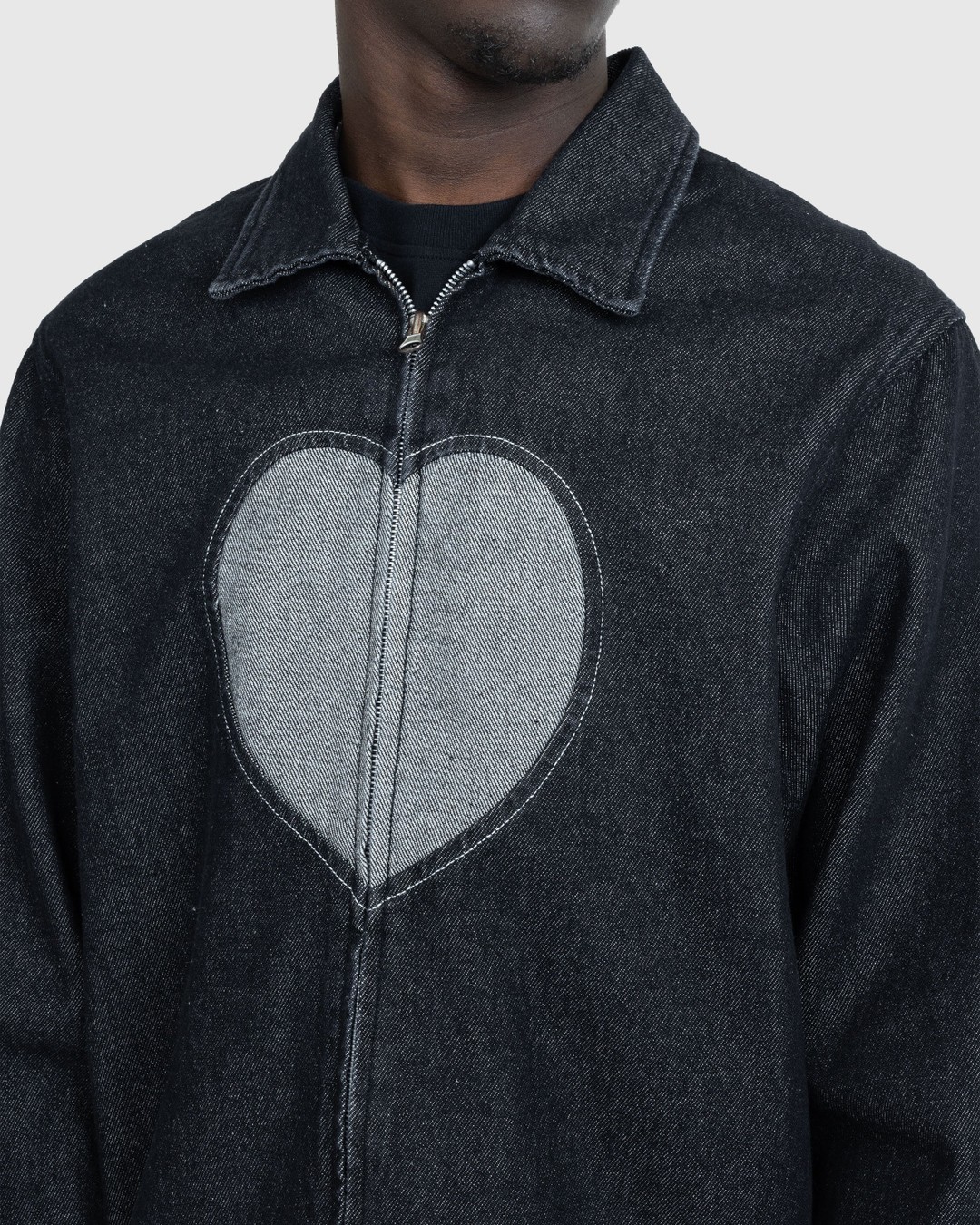 Carne Bollente – Heart Slice Jacket Washed Black - Outerwear - Black - Image 4