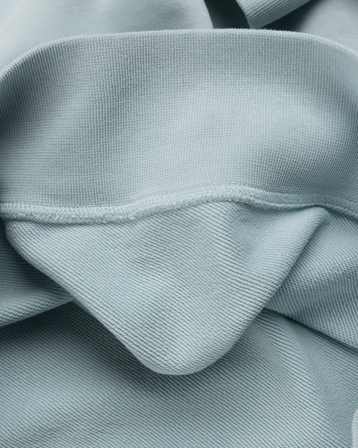 Stone Island – 63051 Garment-Dyed Cotton Fleece Crewneck Aqua - Sweats - Blue - Image 6
