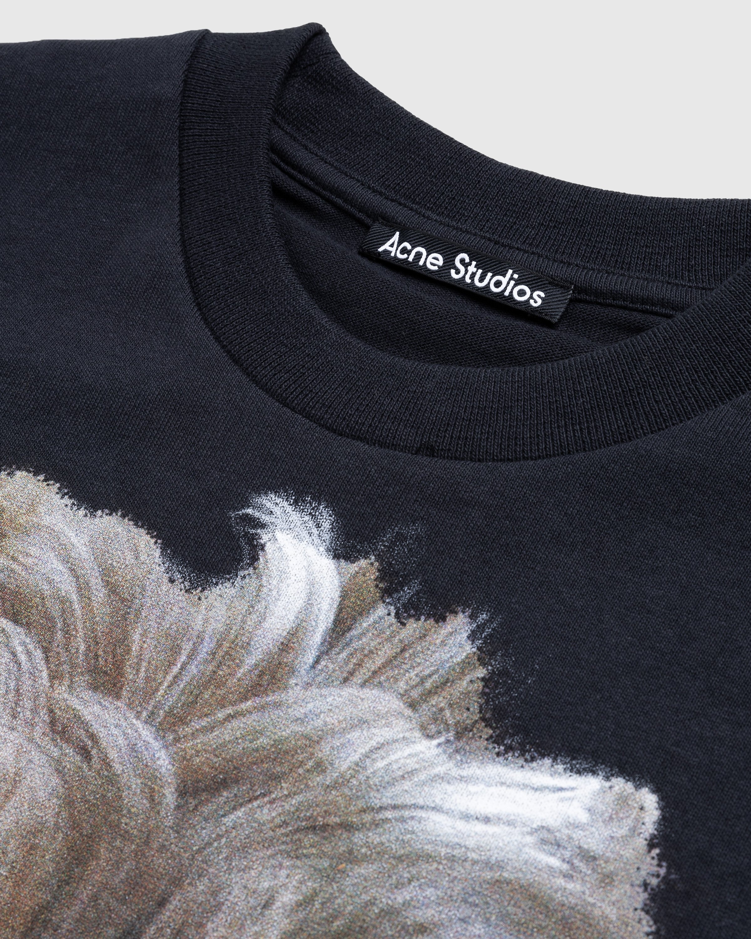 Acne Studios – Printed Dog T-Shirt Faded Black - Tops - Black - Image 5
