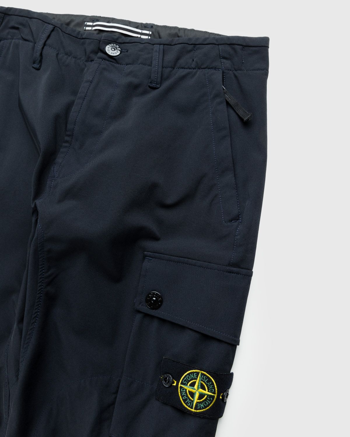 Stone Island – Nylon Cargo Pants Navy Blue - Pants - Blue - Image 5