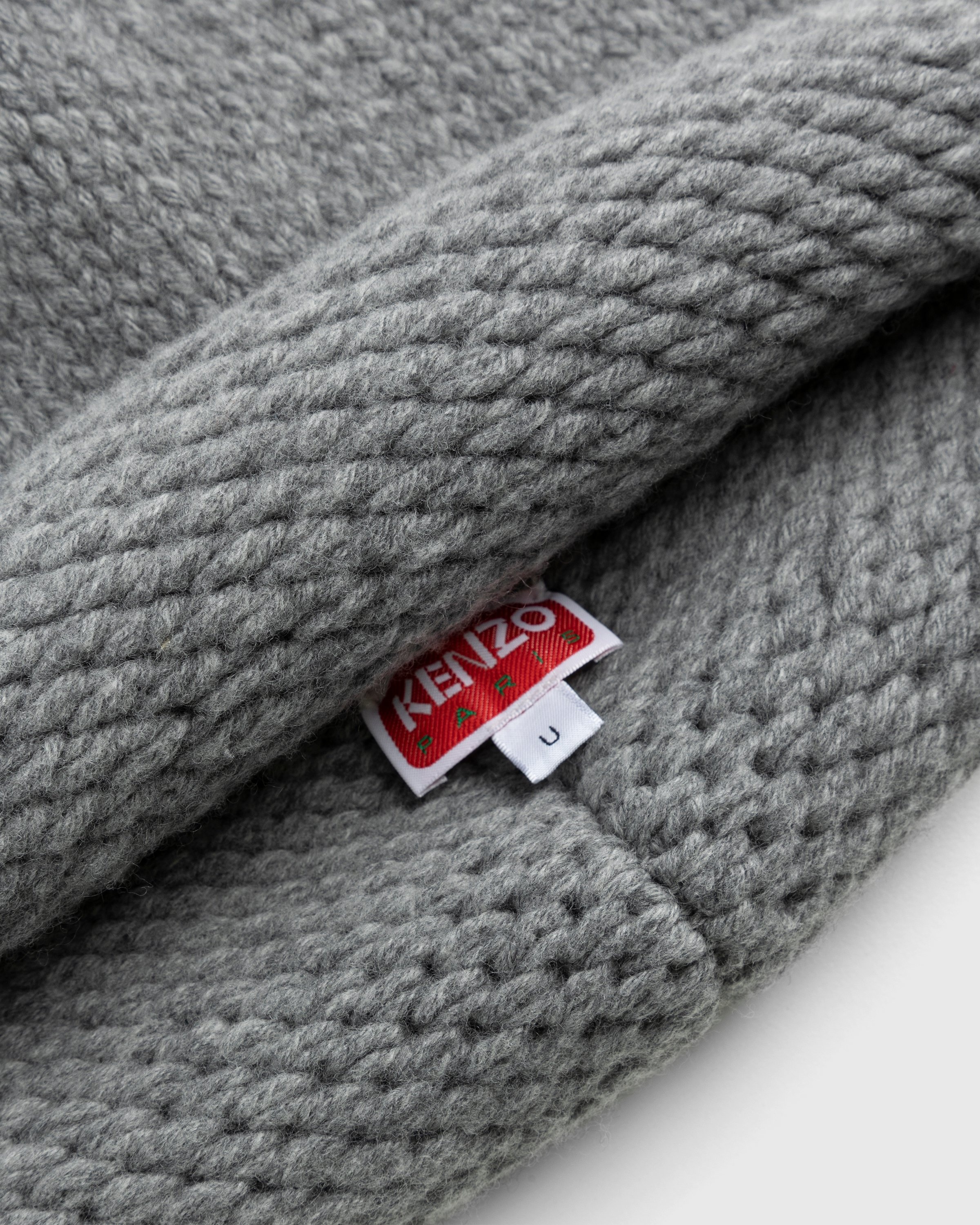 Kenzo – Wool Beanie Middle Grey - Hats - Grey - Image 4