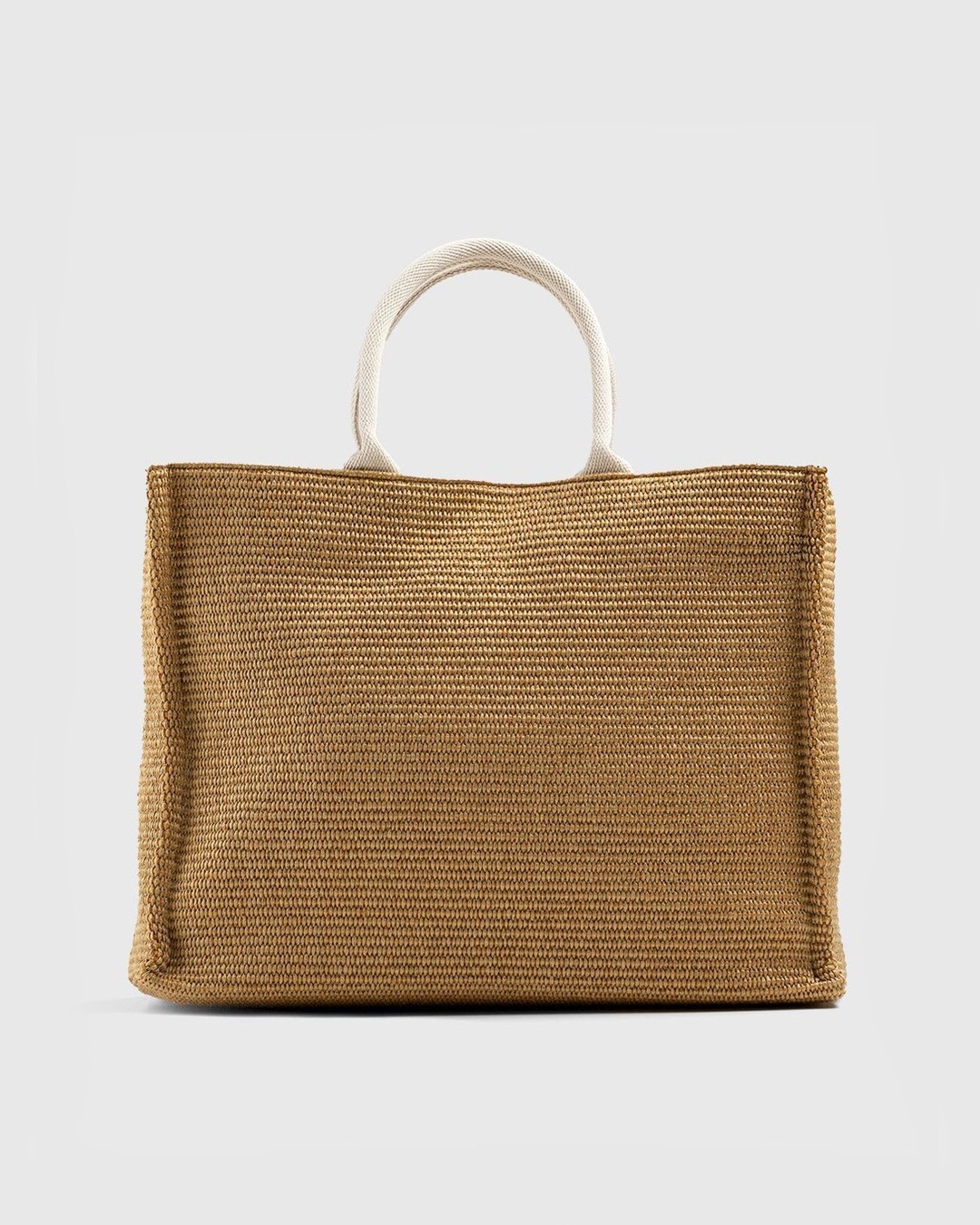 Marni – Raffia Summer Logo Bag Raw Sienna Natural - Bags - Brown - Image 2