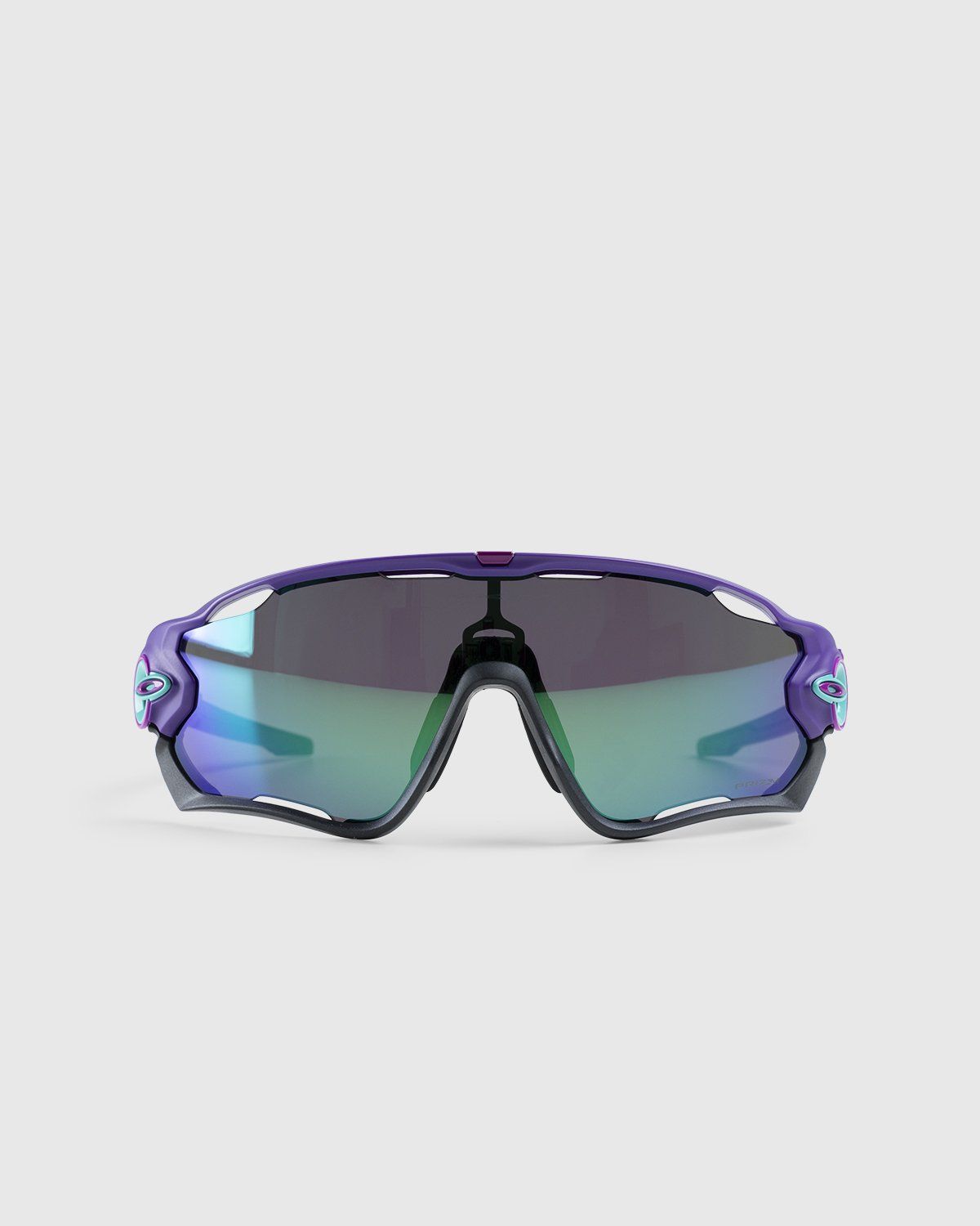 Oakley – Jawbreaker Przim Jade Lenses Matte Electric Purple Frame - Sunglasses - Multi - Image 1