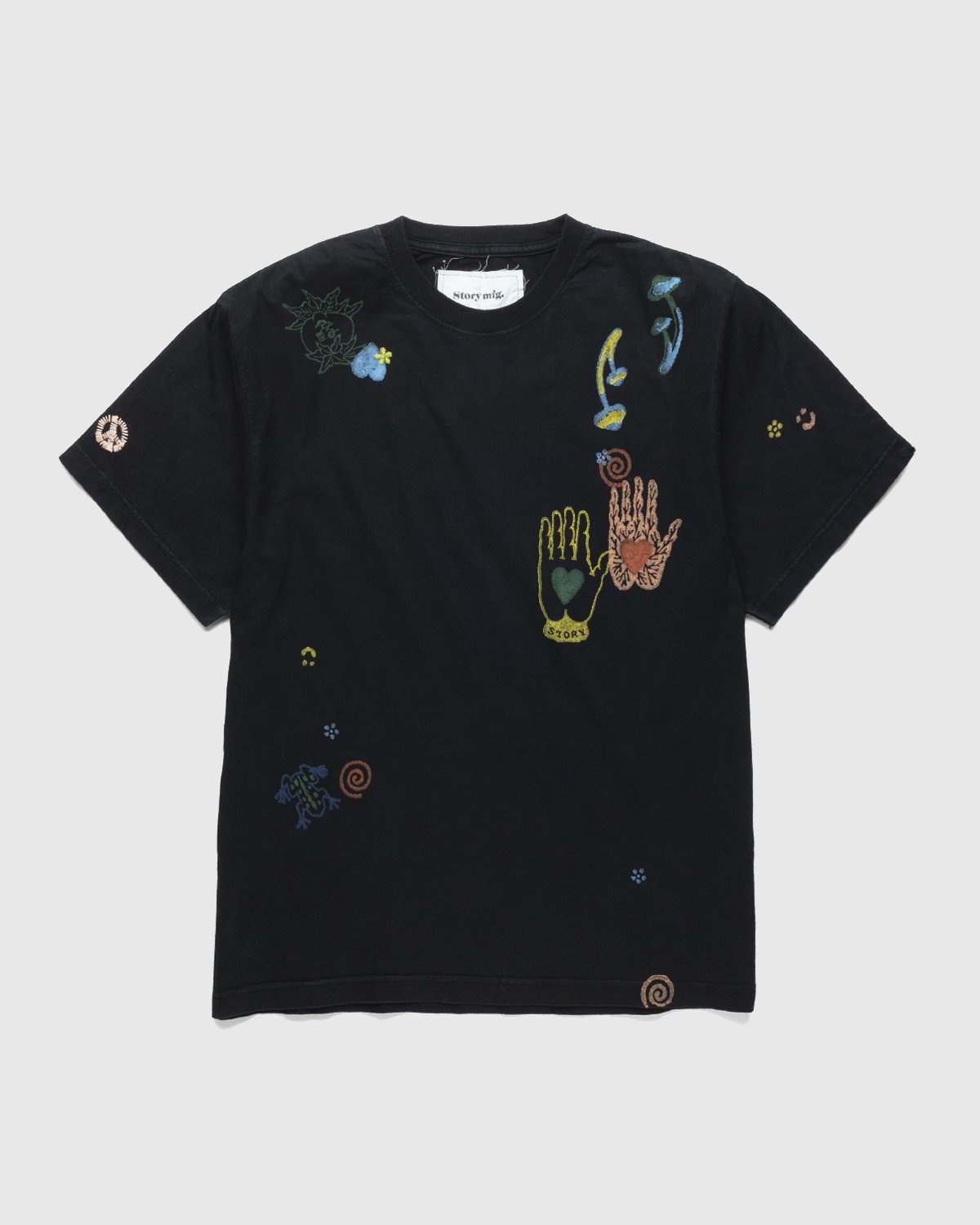 Story mfg. – Grateful Tee SS Iron Nice Trip - Tops - Black - Image 1