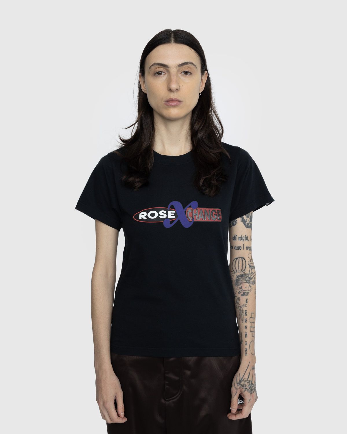 Martine Rose – Shrunken T-Shirt Black - T-shirts - Black - Image 2