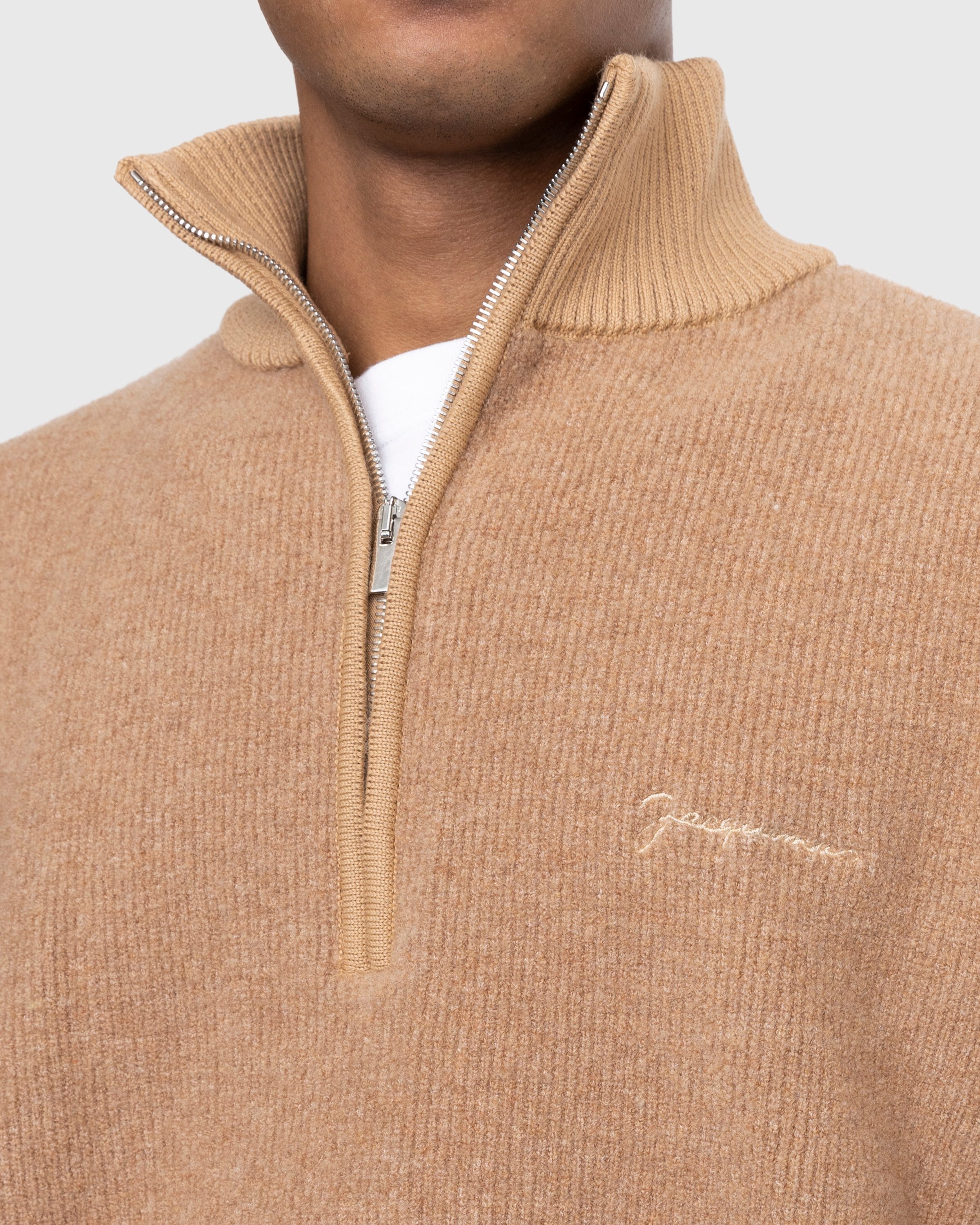 JACQUEMUS – La Maille Berger Beige - Knitwear - Beige - Image 6
