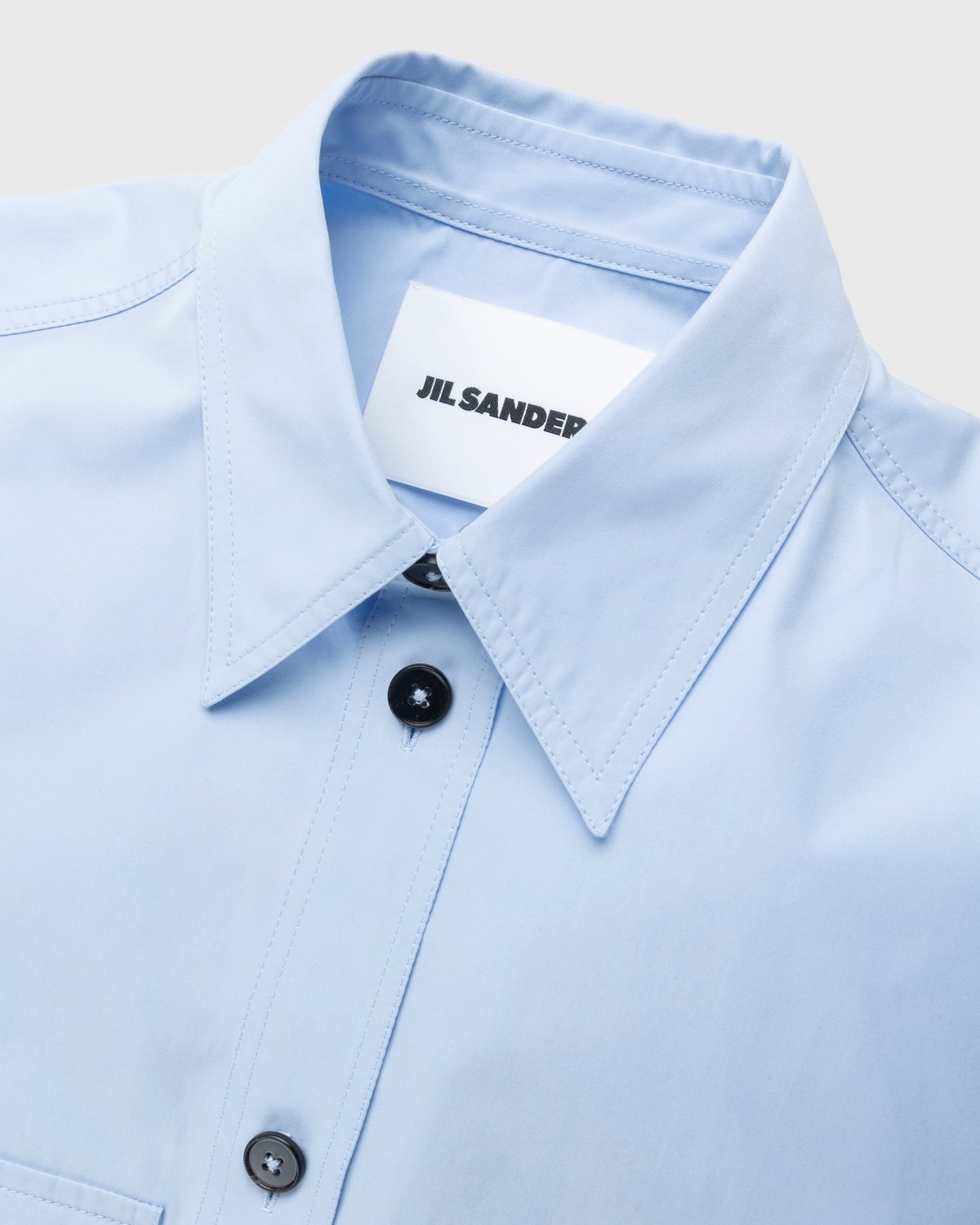 Jil Sander – Oversized Button-Down Shirt Light Pastel Blue - Longsleeve Shirts - Blue - Image 3