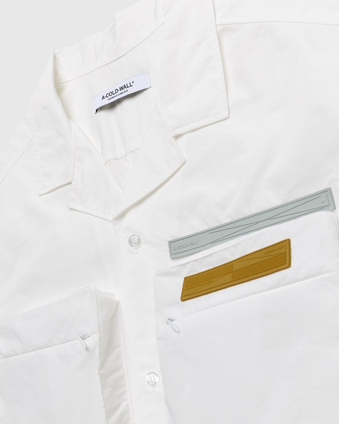 A-Cold-Wall* – Cuban Collar Shirt White - Shortsleeve Shirts - White - Image 3