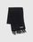 Acne Studios – Wool Fringe Scarf Black - Scarves - Black - Image 2