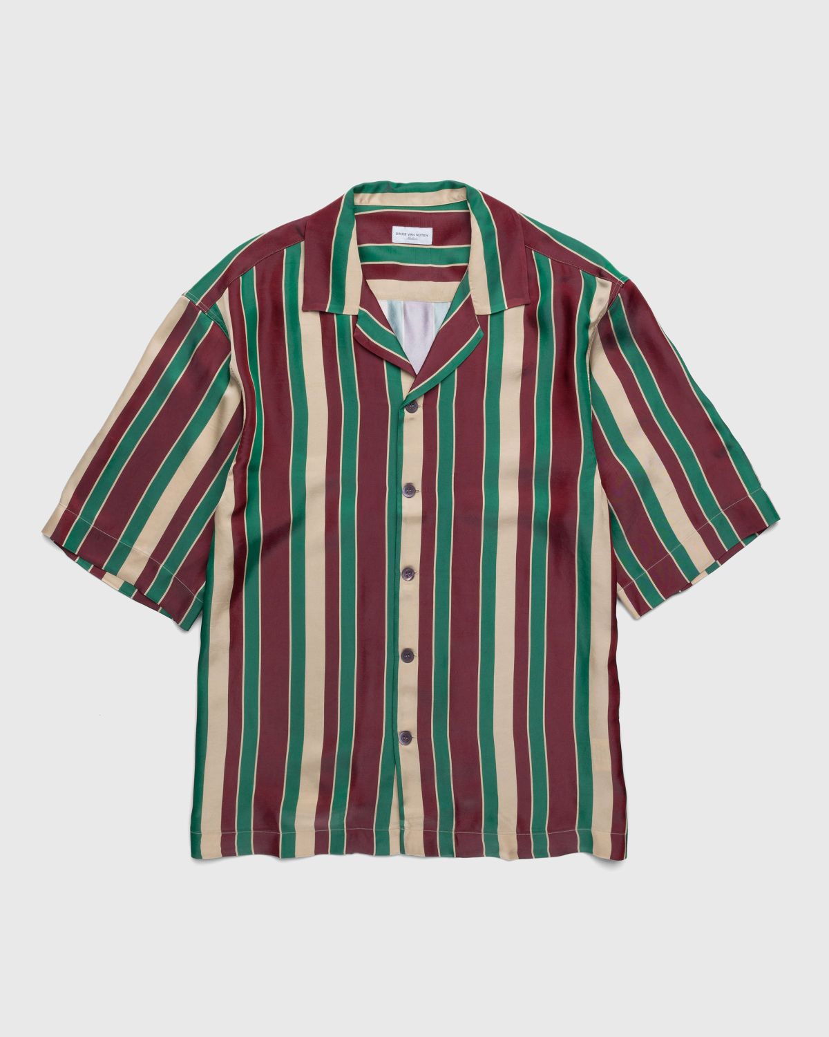 Dries van Noten – Cassi Shirt Bordeaux - Shortsleeve Shirts - Multi - Image 1
