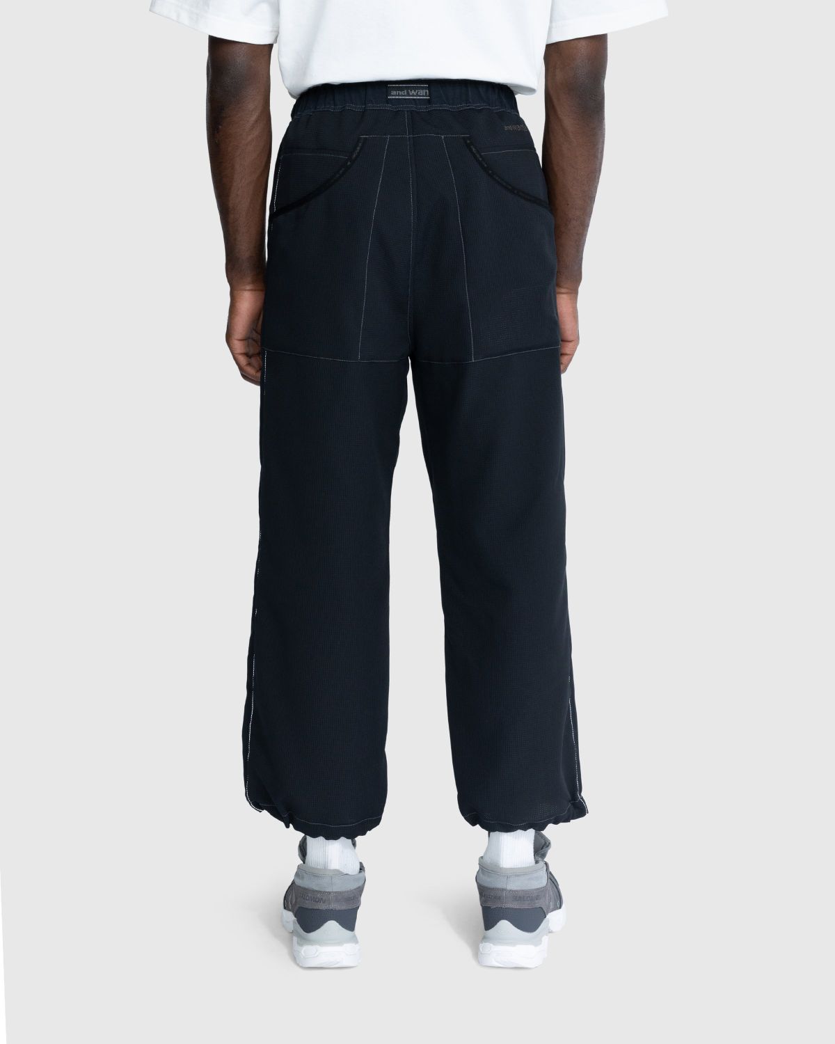 And Wander – Vent Pants Black - Pants - Black - Image 3