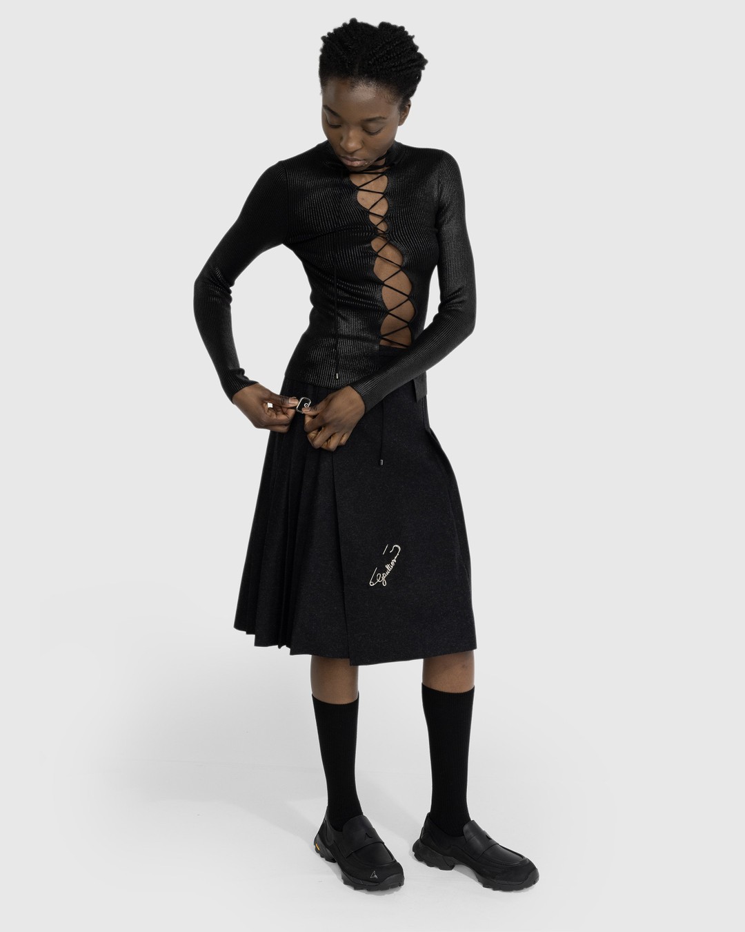 Dark grey kilt cheap