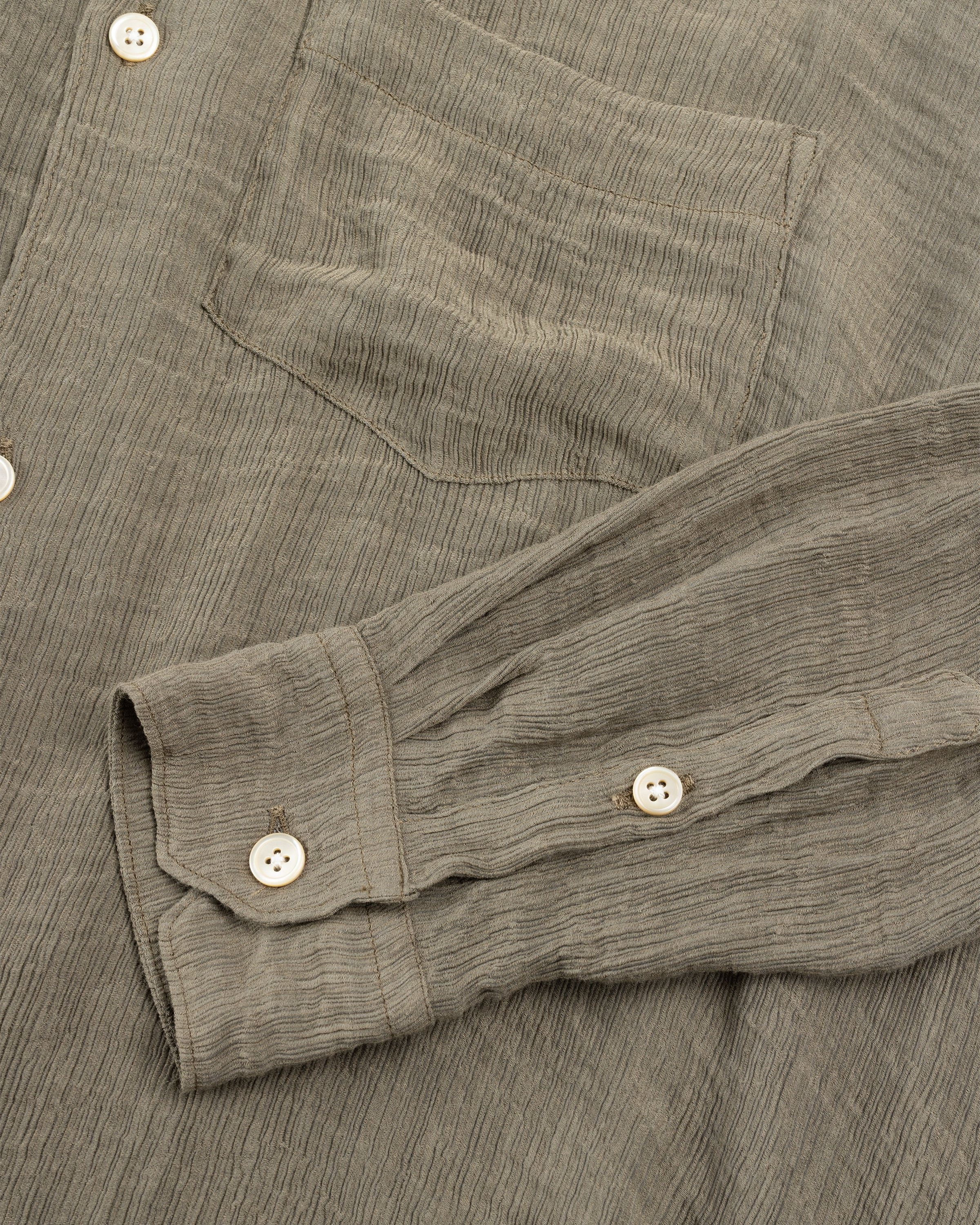 Our Legacy – Initial Shirt Muck Ruffle Viscose - Shirts - Brown - Image 7