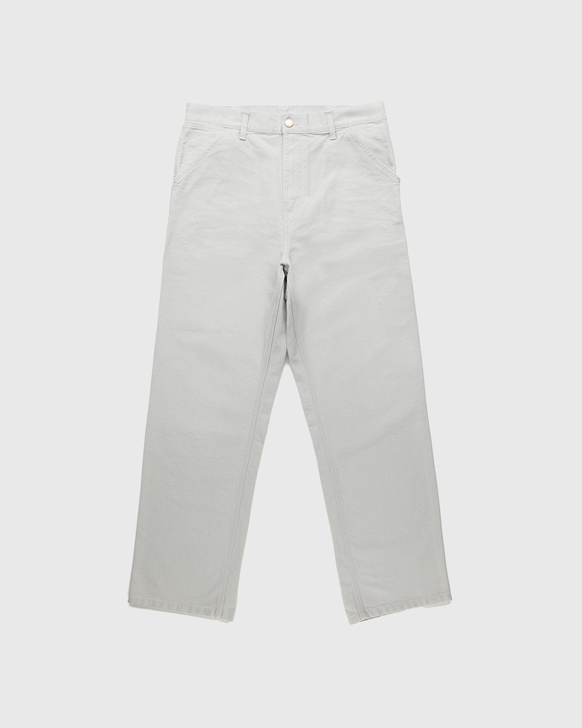 Carhartt WIP – Single Knee Pant Aged Canvas Grey - Trousers - Grey - Image 1