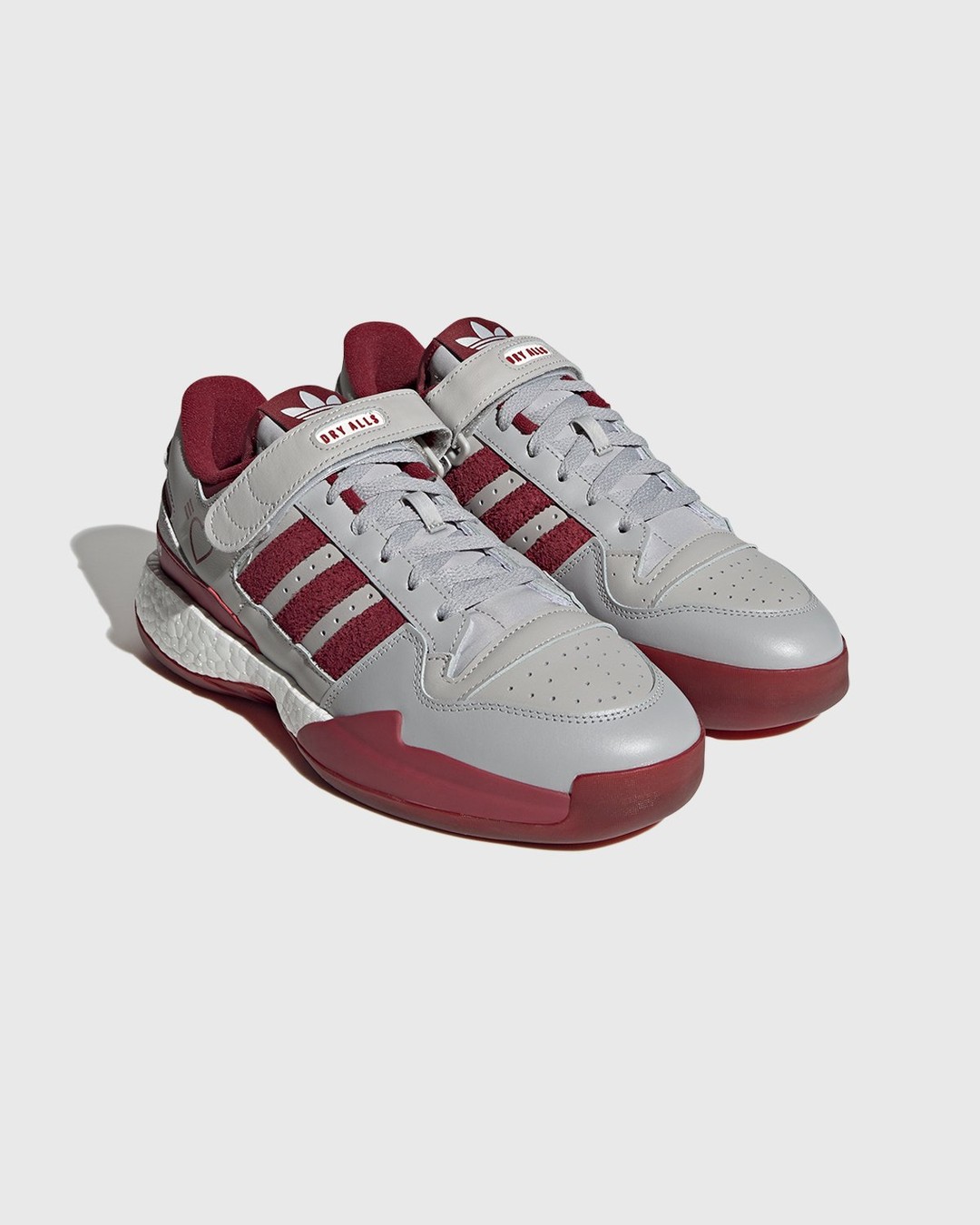 adidas Originals x Human Made – Forum Low Burgundy - Sneakers - Grey - Image 2