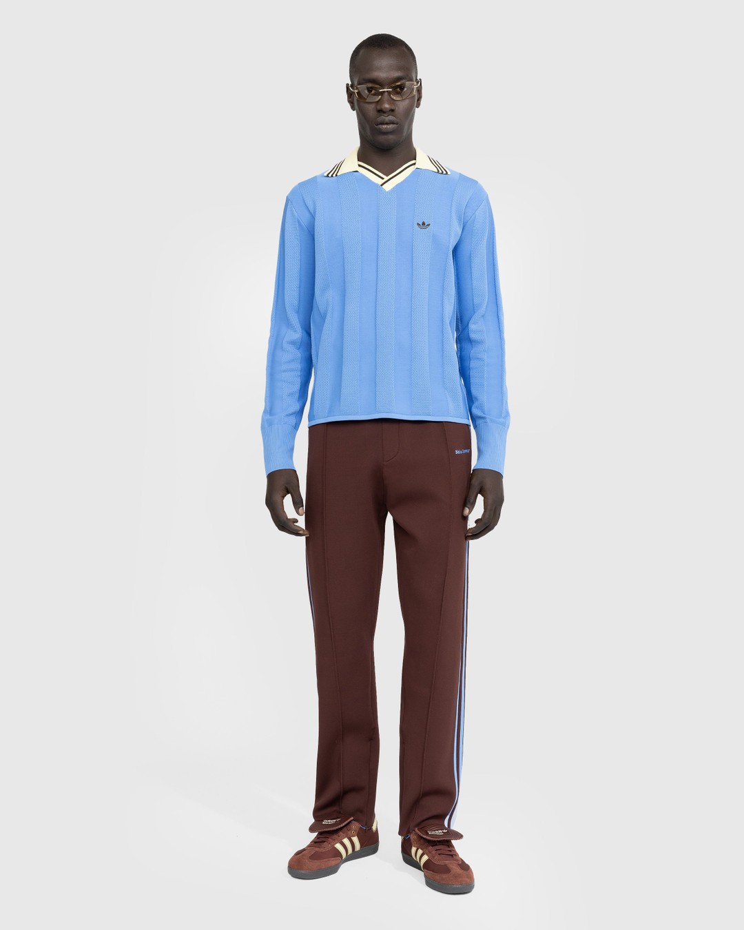 Adidas x Wales Bonner – Knit Football Long-Sleeve Lucky Blue - Longsleeves - Blue - Image 3