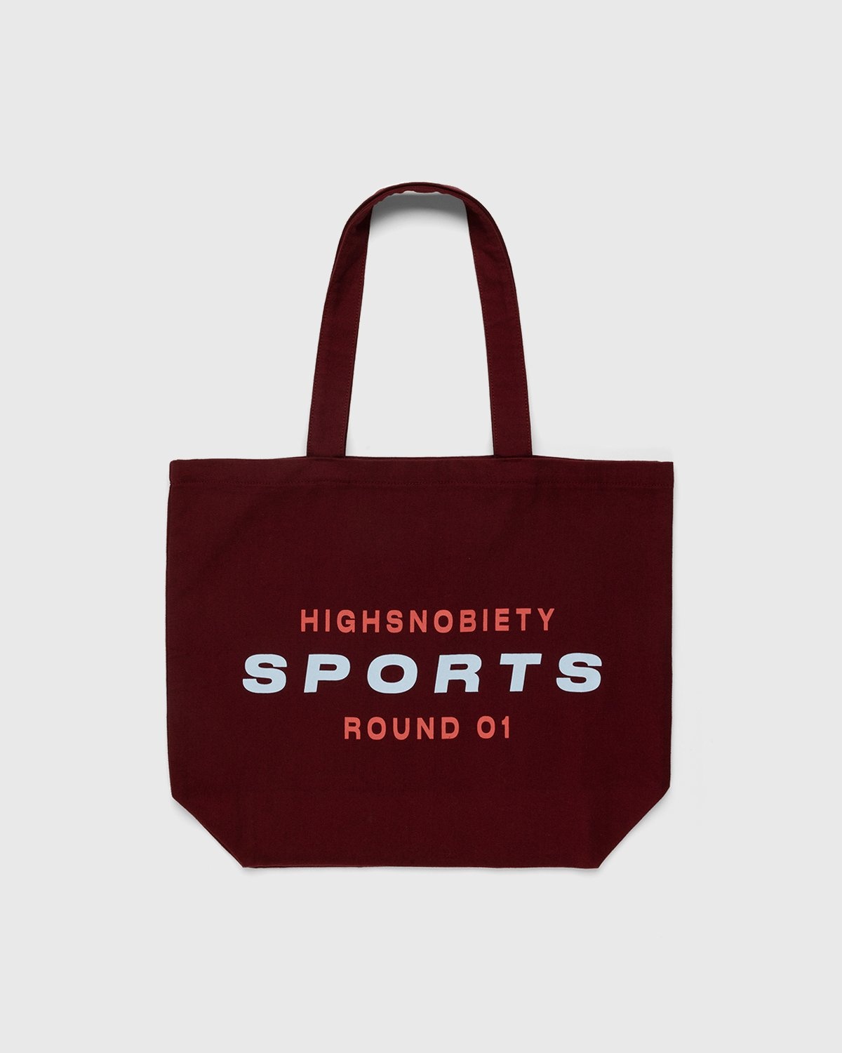 Highsnobiety – HS Sports Logo Tote Bag Bordeaux - Bags - Red - Image 1