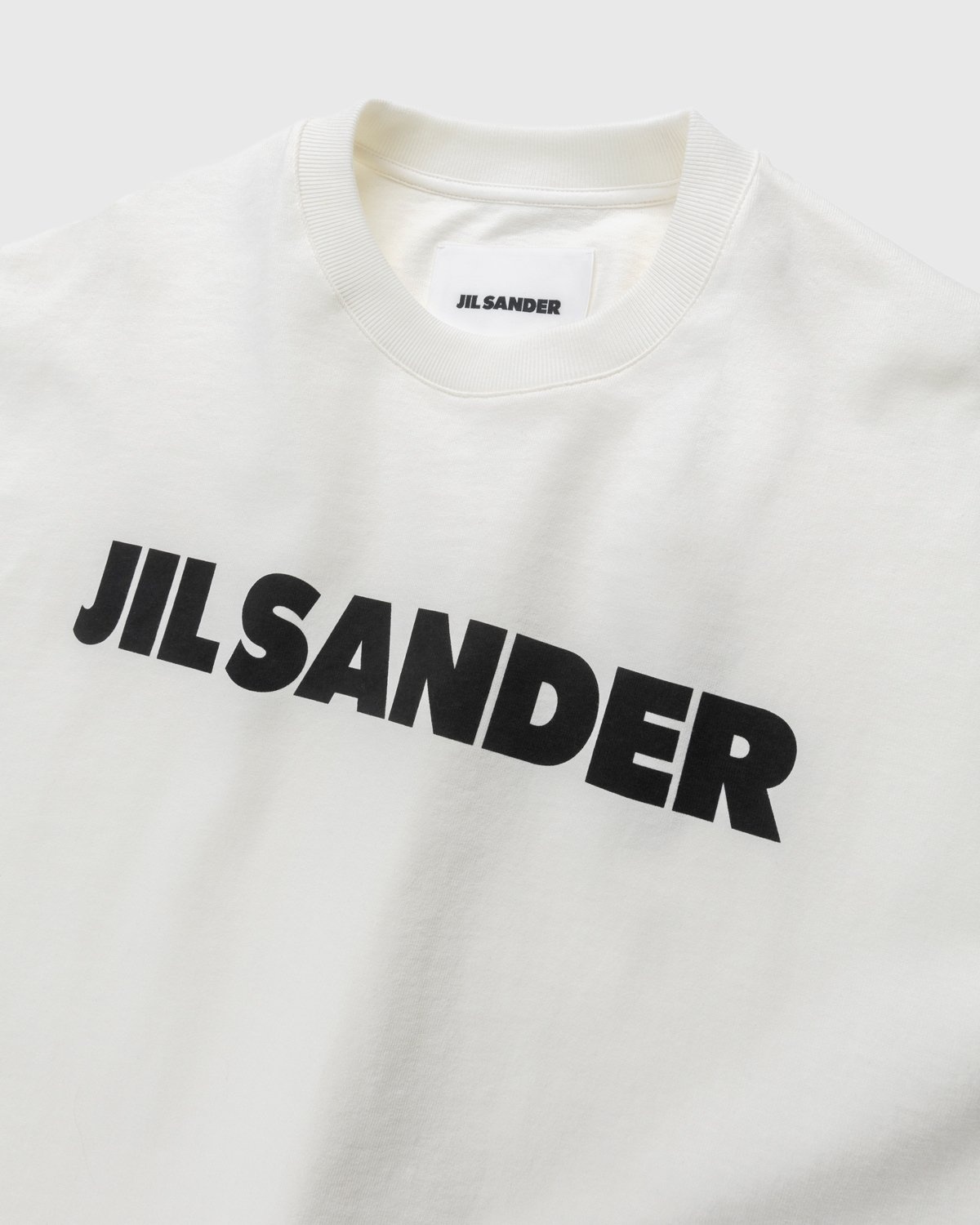 Jil Sander – Logo T-Shirt Natural - Tops - Beige - Image 3