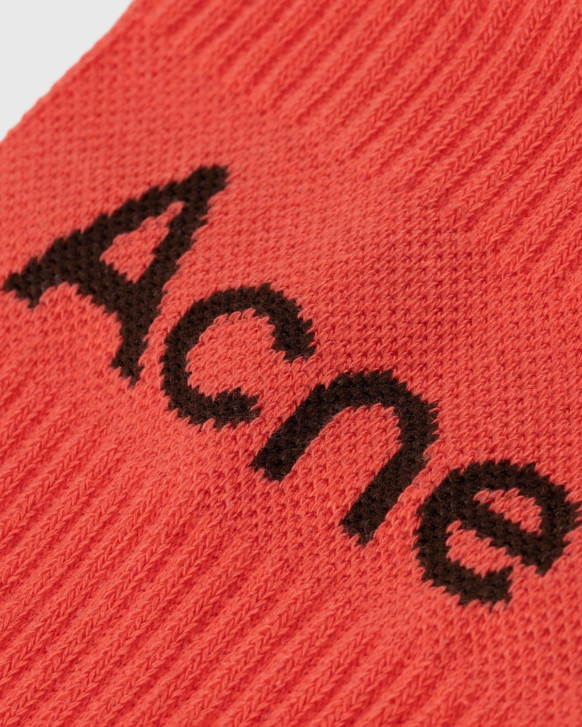 Acne Studios – Ribbed Logo Socks Blossom Pink - Crew - Pink - Image 3