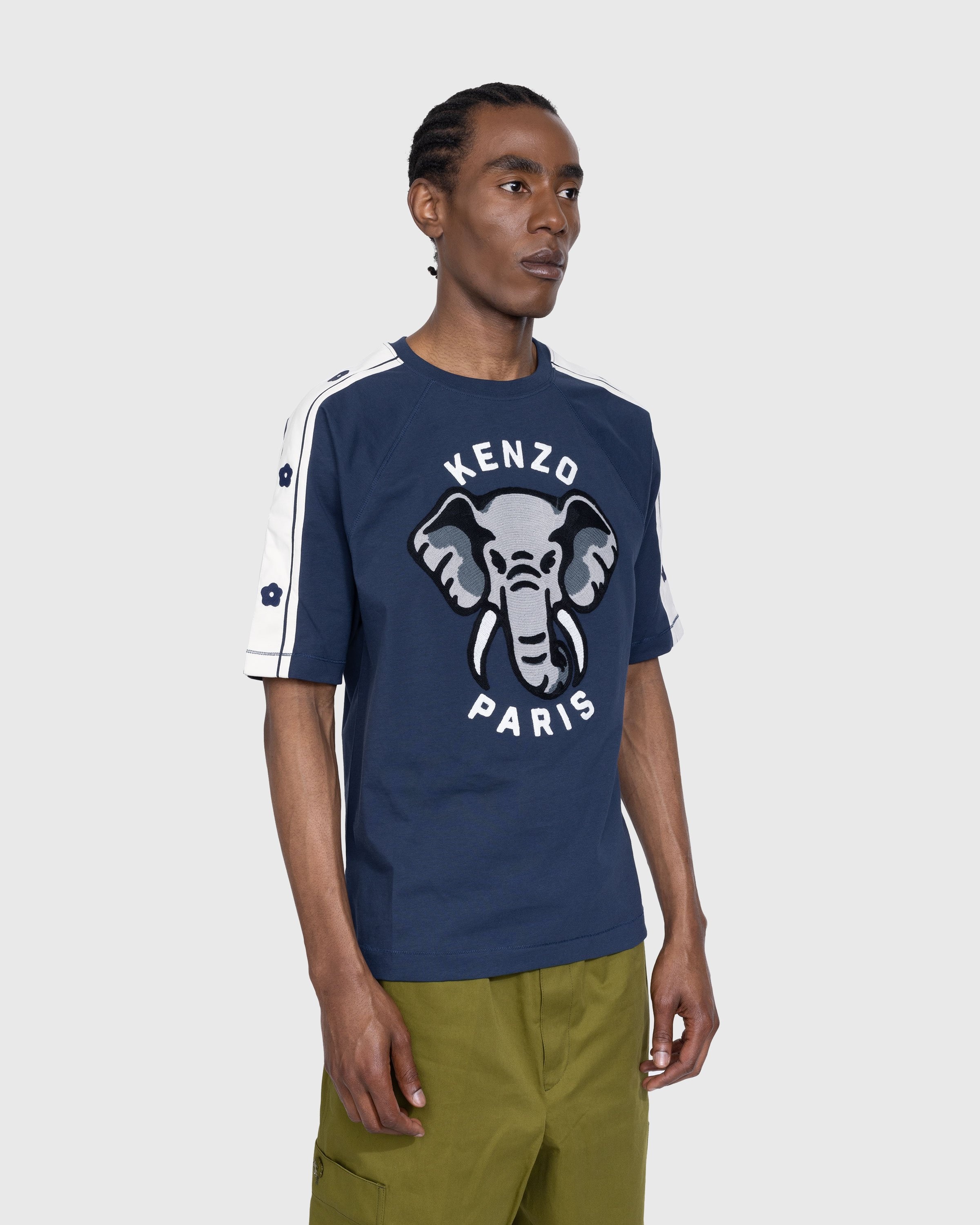 Kenzo – KENZO Elephant Fitted T-Shirt Midnight Blue - T-shirts - Blue - Image 2