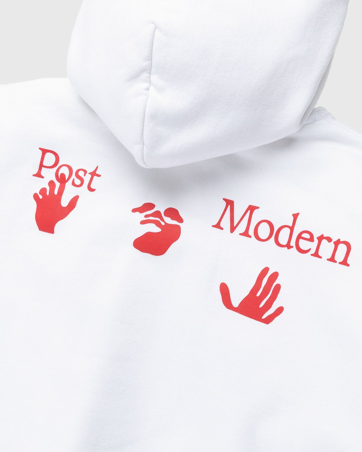 Off-White – Support Post-Modern Hoodie White/Red - Sweats - White - Image 3
