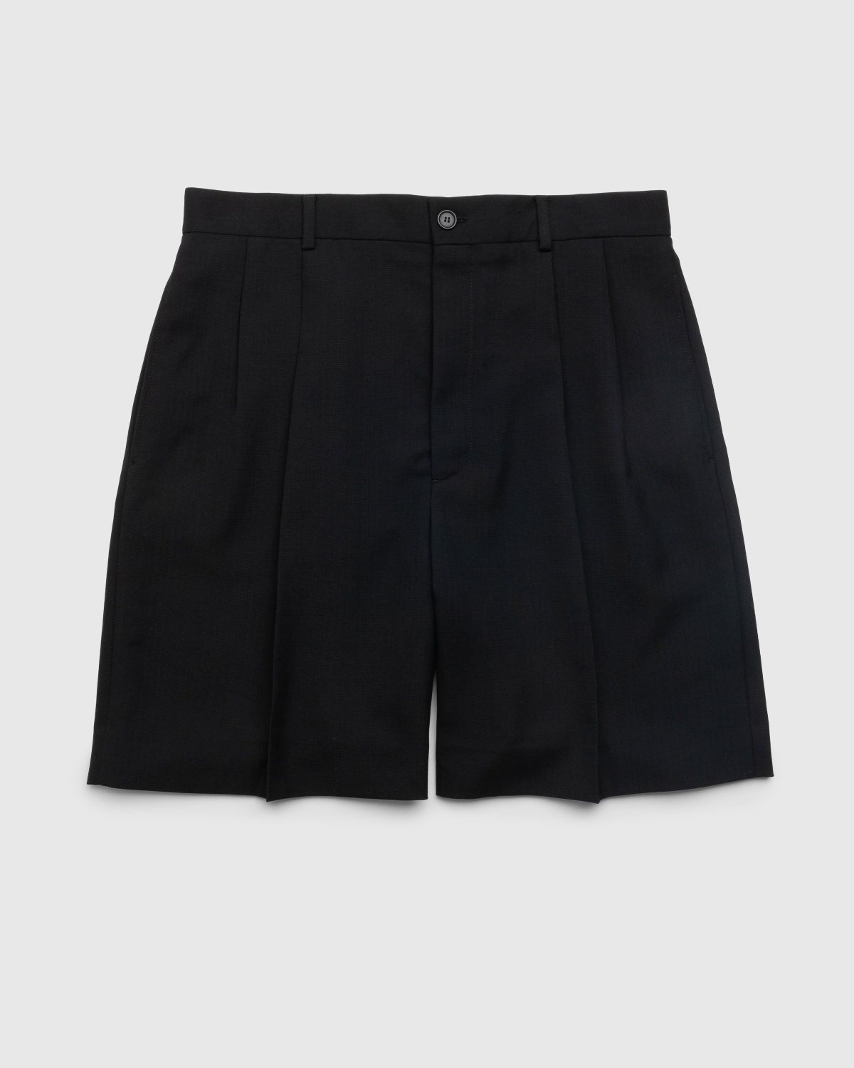 Acne Studios – Tailored Pleated Shorts Black - Shorts - Black - Image 1