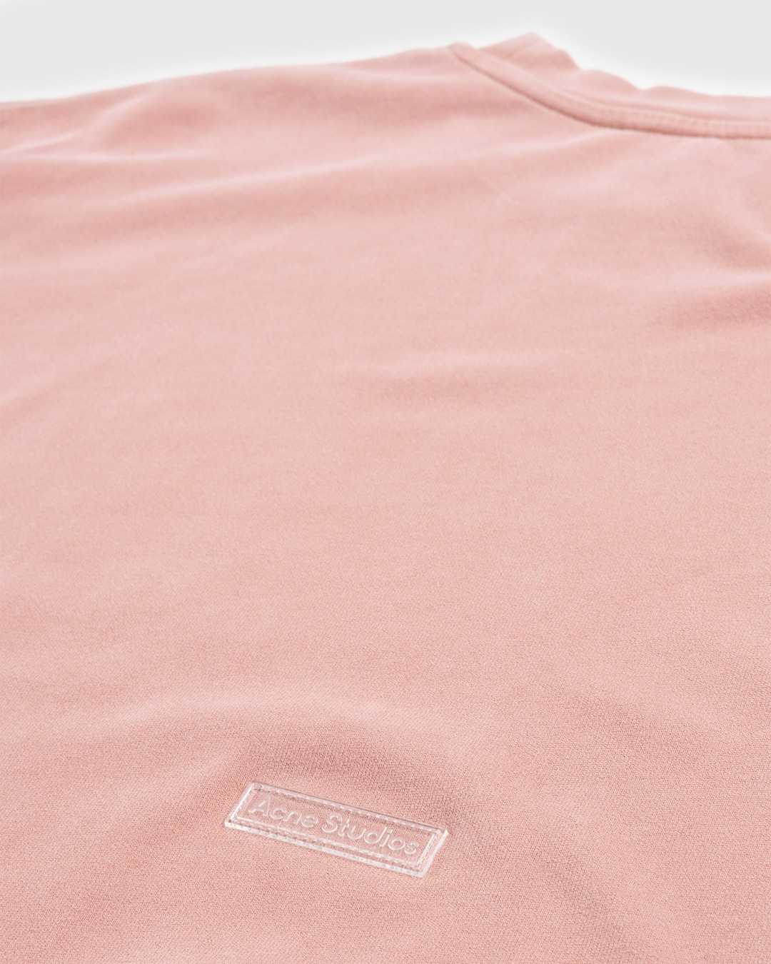 Acne Studios – Garment-Dyed T-Shirt Vintage Pink - Tops - Pink - Image 5