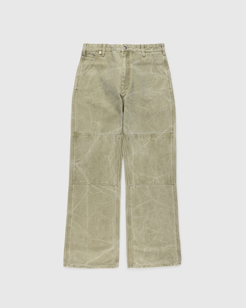 Acne Studios – Cotton Canvas Trousers Khaki Beige