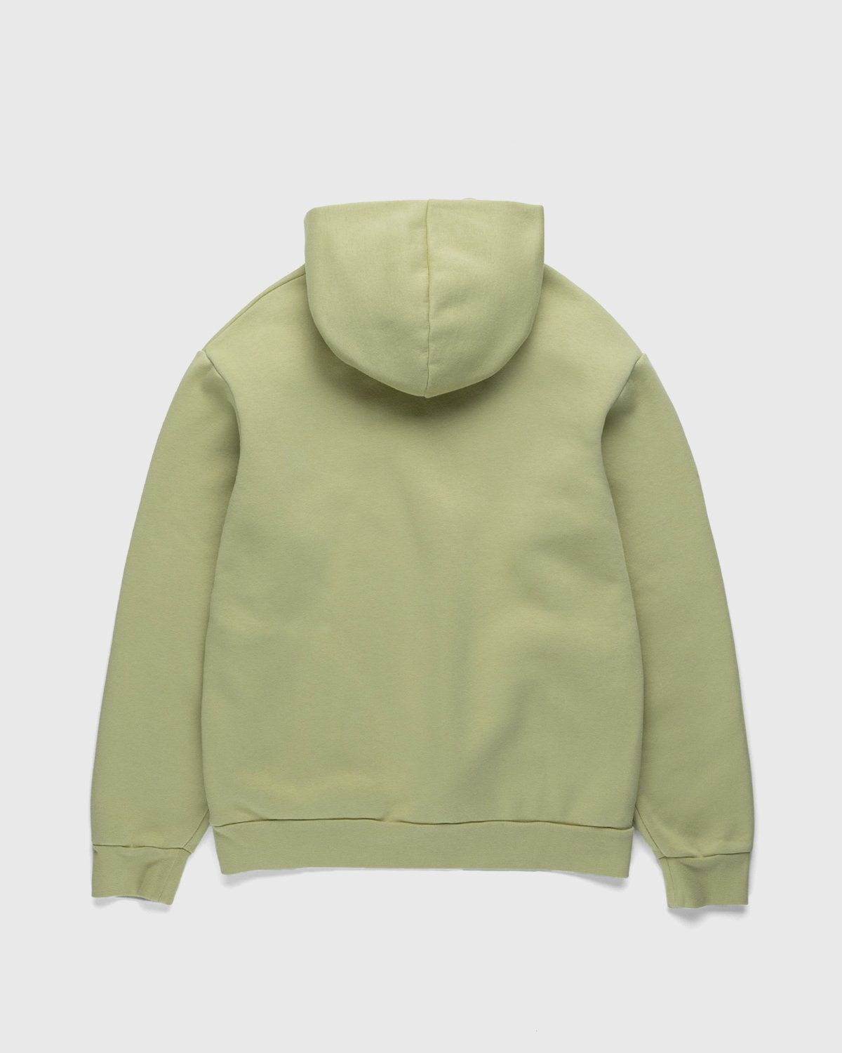 Acne Studios – Midweight Fleece Hooded Sweatshirt Pale Green - Image 2