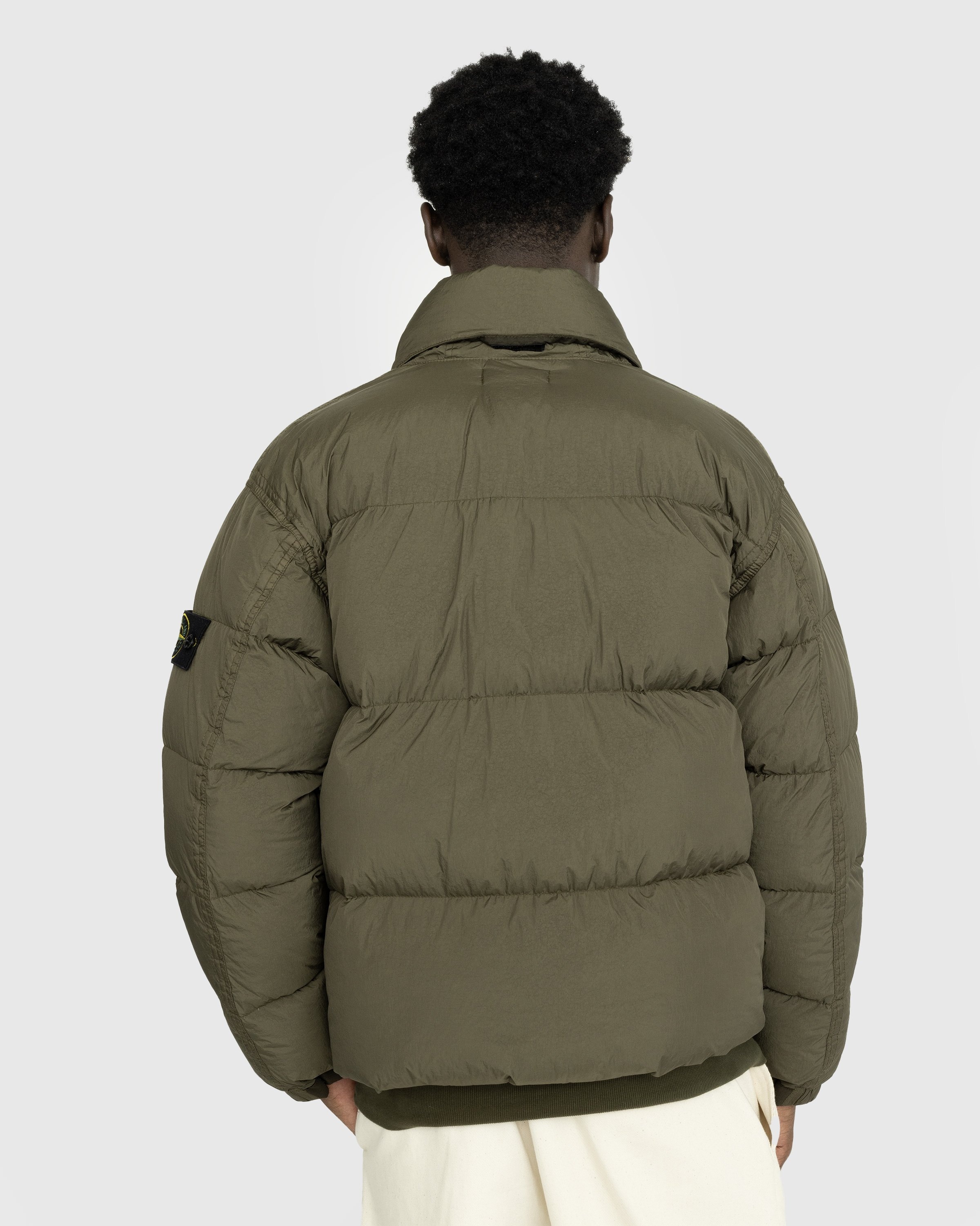 Stone Island – Garment-Dyed Recycled Nylon Down Jacket Olive - Outerwear - Green - Image 3